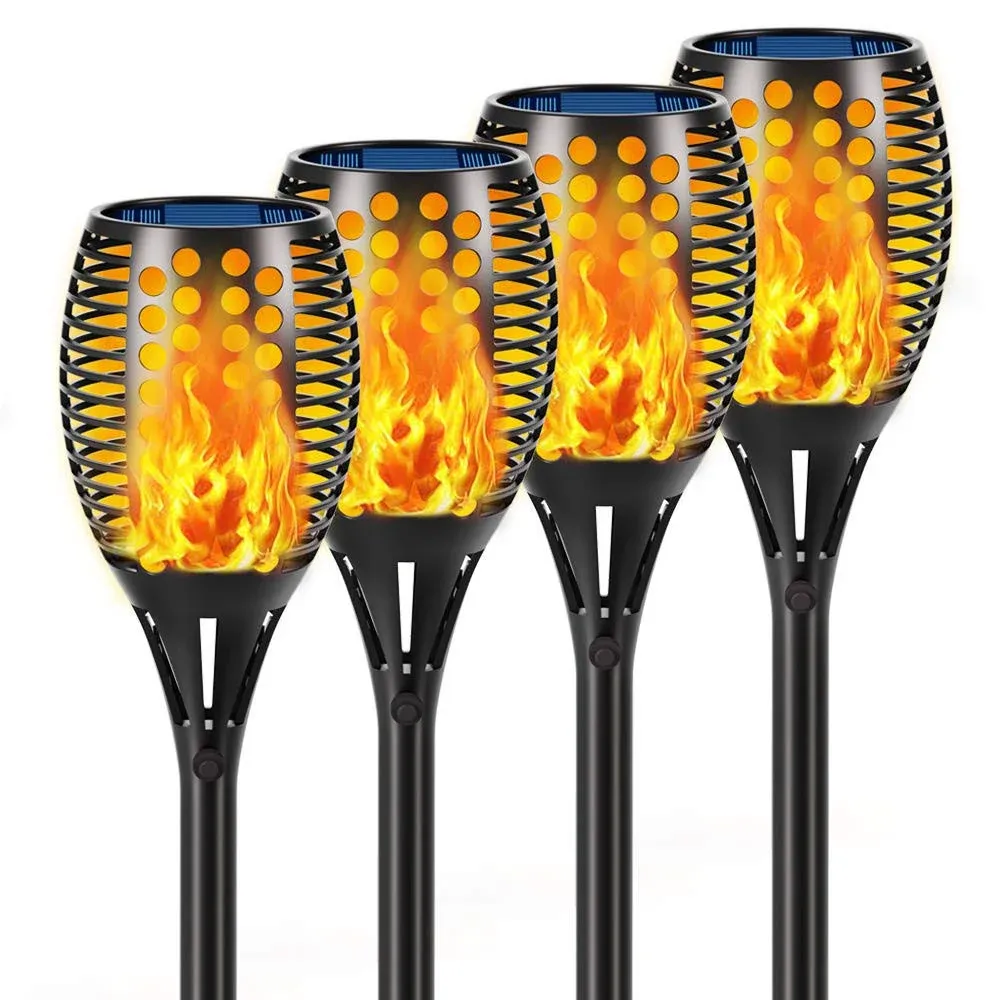 Solar Light Outdoor, Woenergy Waterproof Flames Torches Lights Garden Landscape