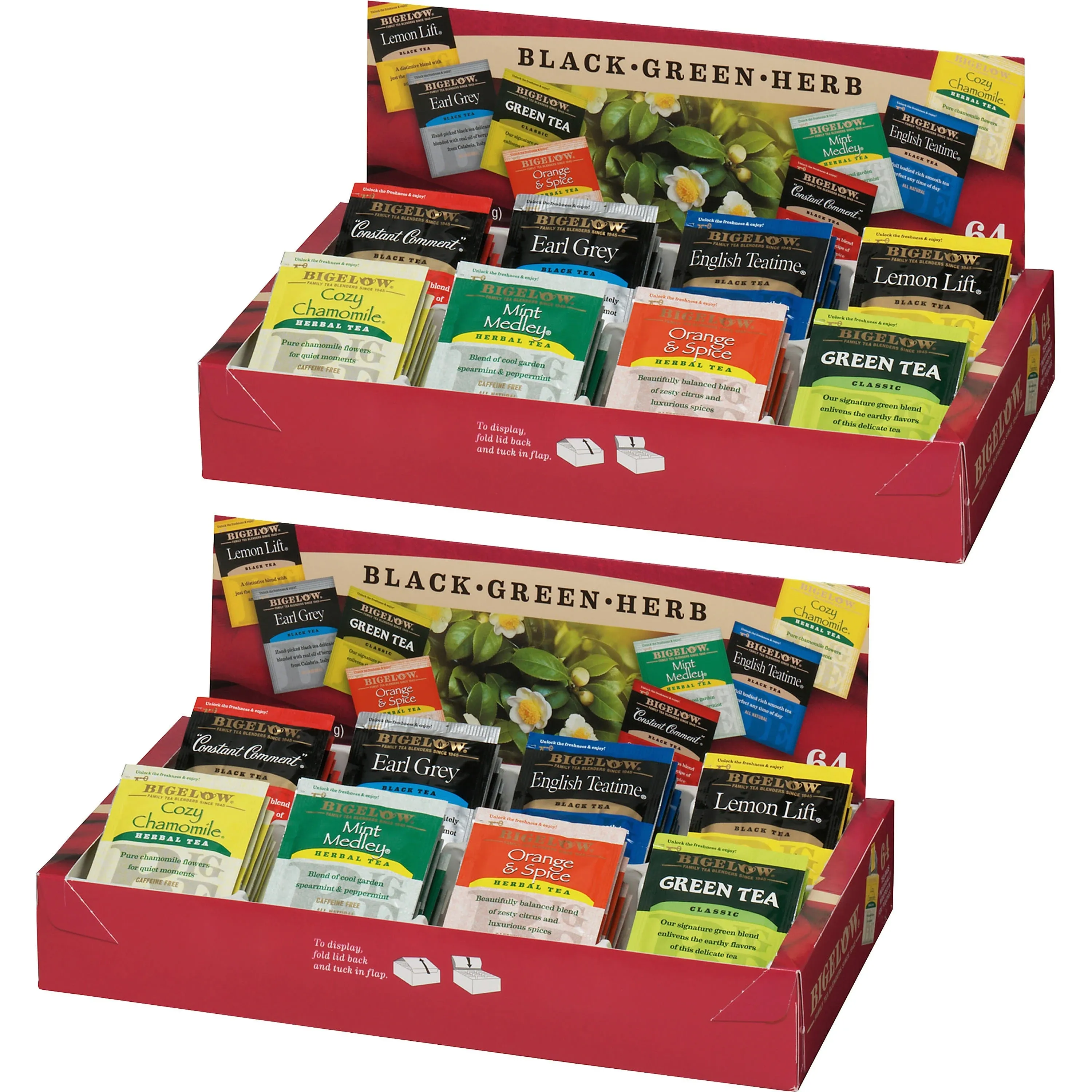 Bigelow 8-Flavor Tea Assortment Tea Tray Pack