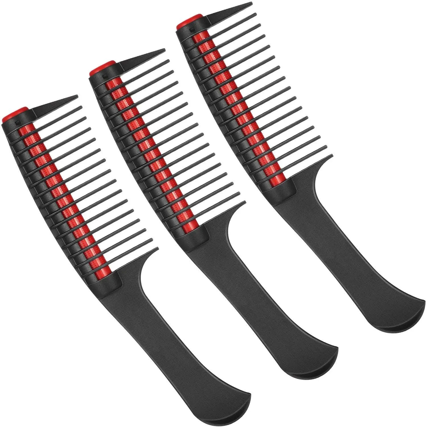 3 Packs Hair Comb, Comb with Roller, Detangling Comb with Roller Integrated R...