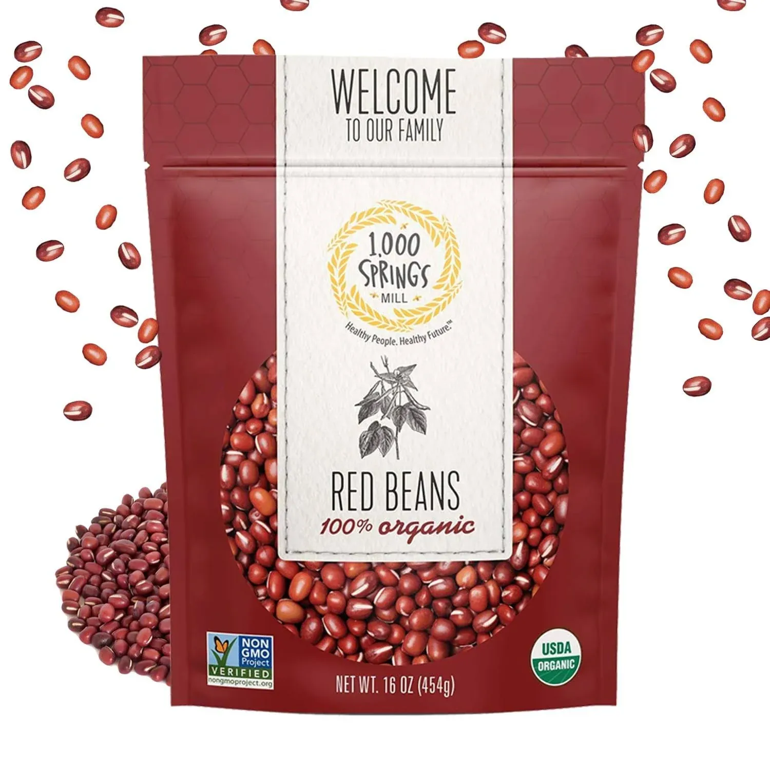 Red Beans - Organic - 1,000 Springs Mill