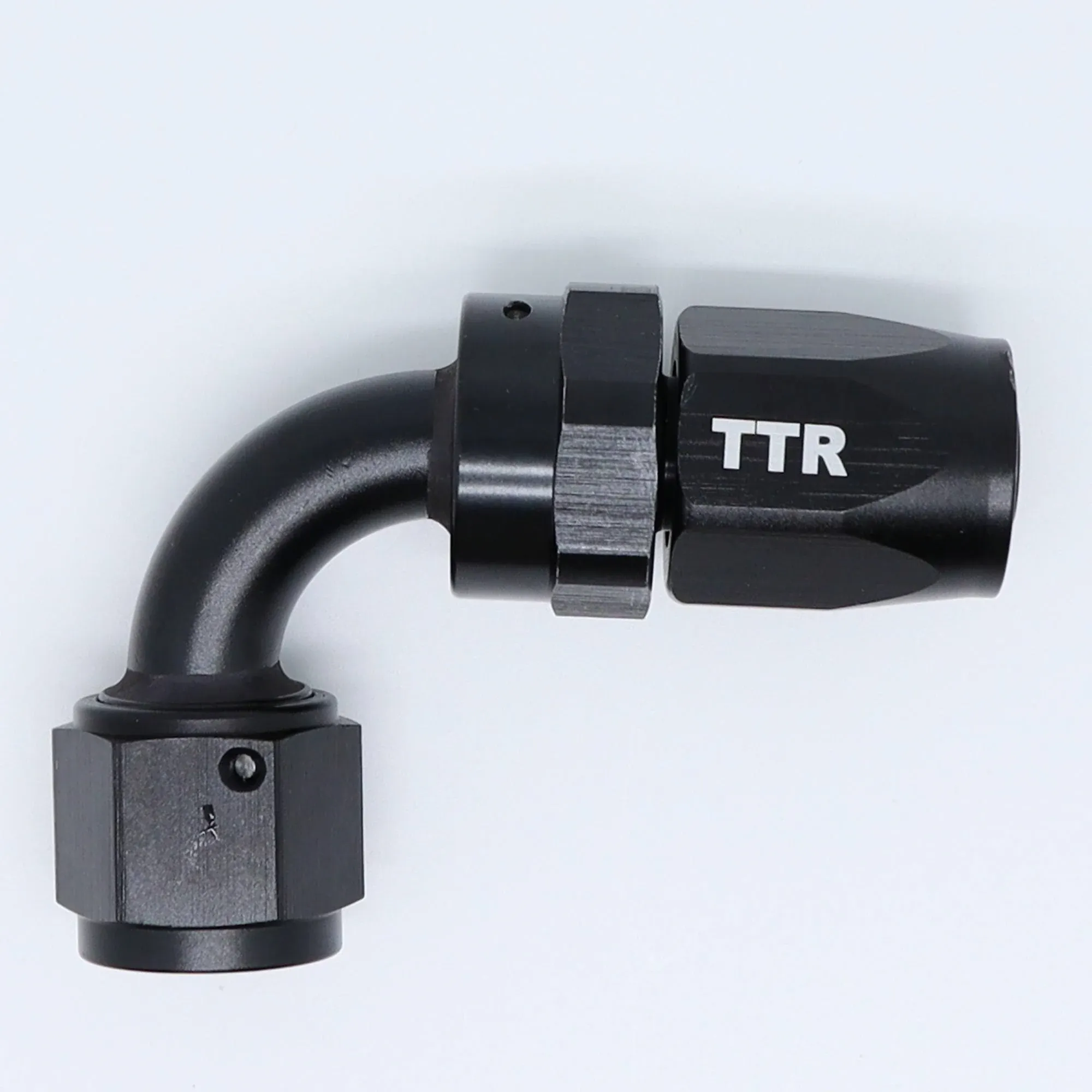 TT Racing AN-6 6AN AN6 90 Degree Reusable Swivel Fitting Hose End Grade A Black ...