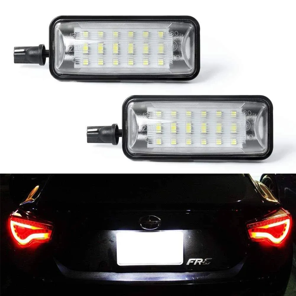 Gempro License Plate Light 2-Pack LED Lamp Assembly for Subaru BRZ Scion FR-S ...