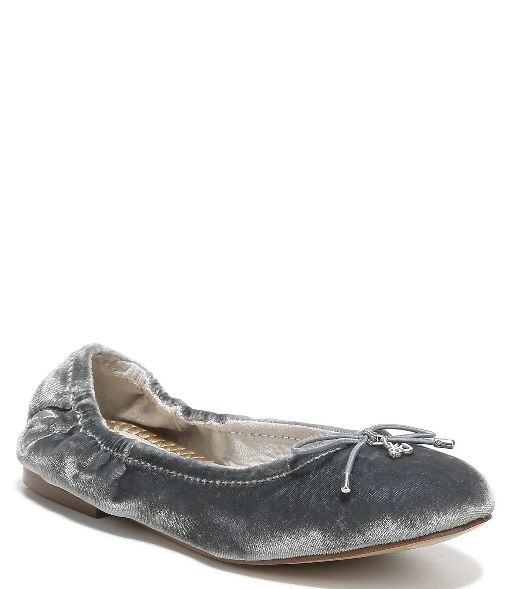 Sam Edelman Felicia Kids Ballet Flat Smokey Blue Velvet 1.0