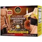 Gourmet Ganoderma (Reishi) 4 in 1 coffee 15 sachets WITH COLUMBIAN COFFEE