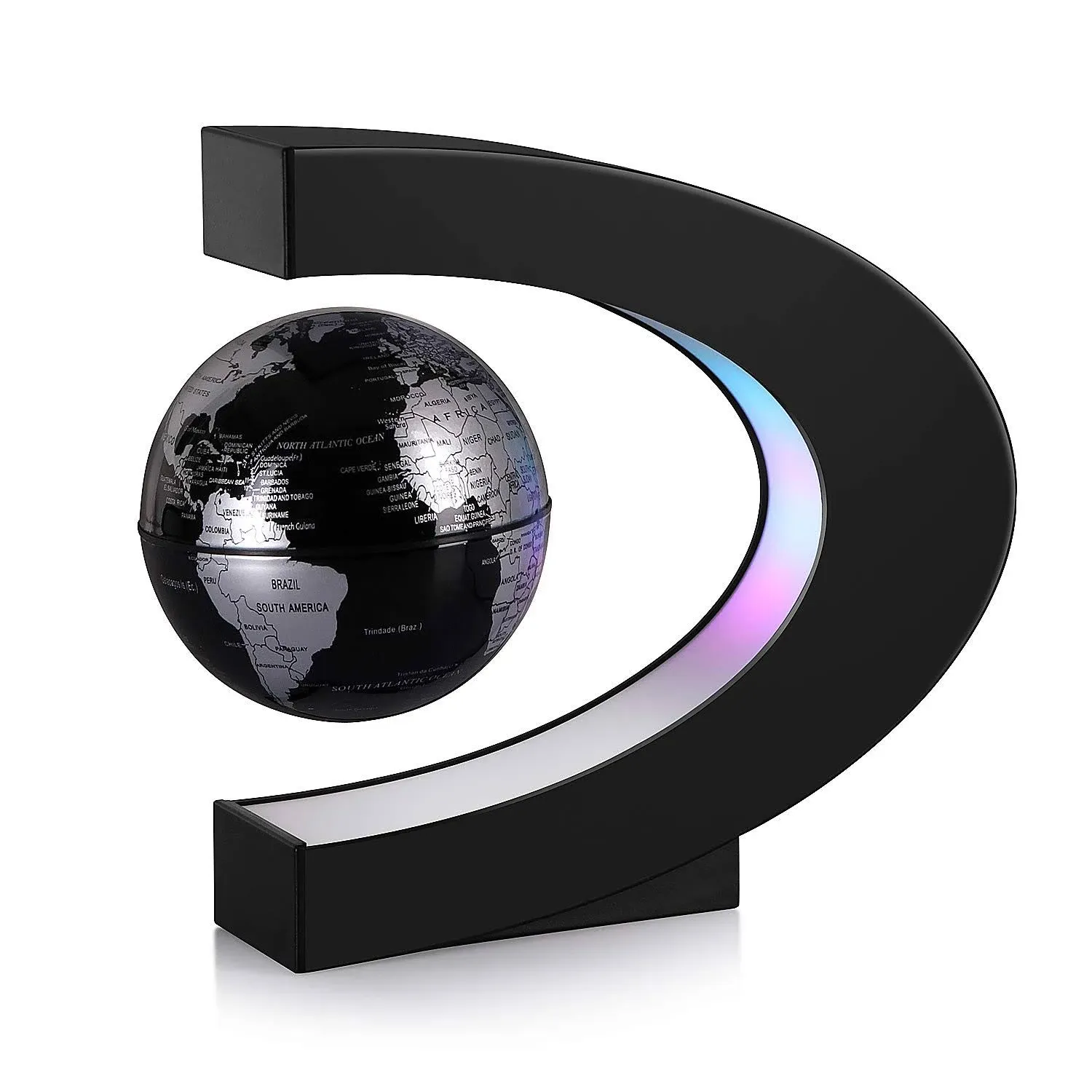  Magnetic Levitation Floating World Map Globe with C Shape Base, Best Business 