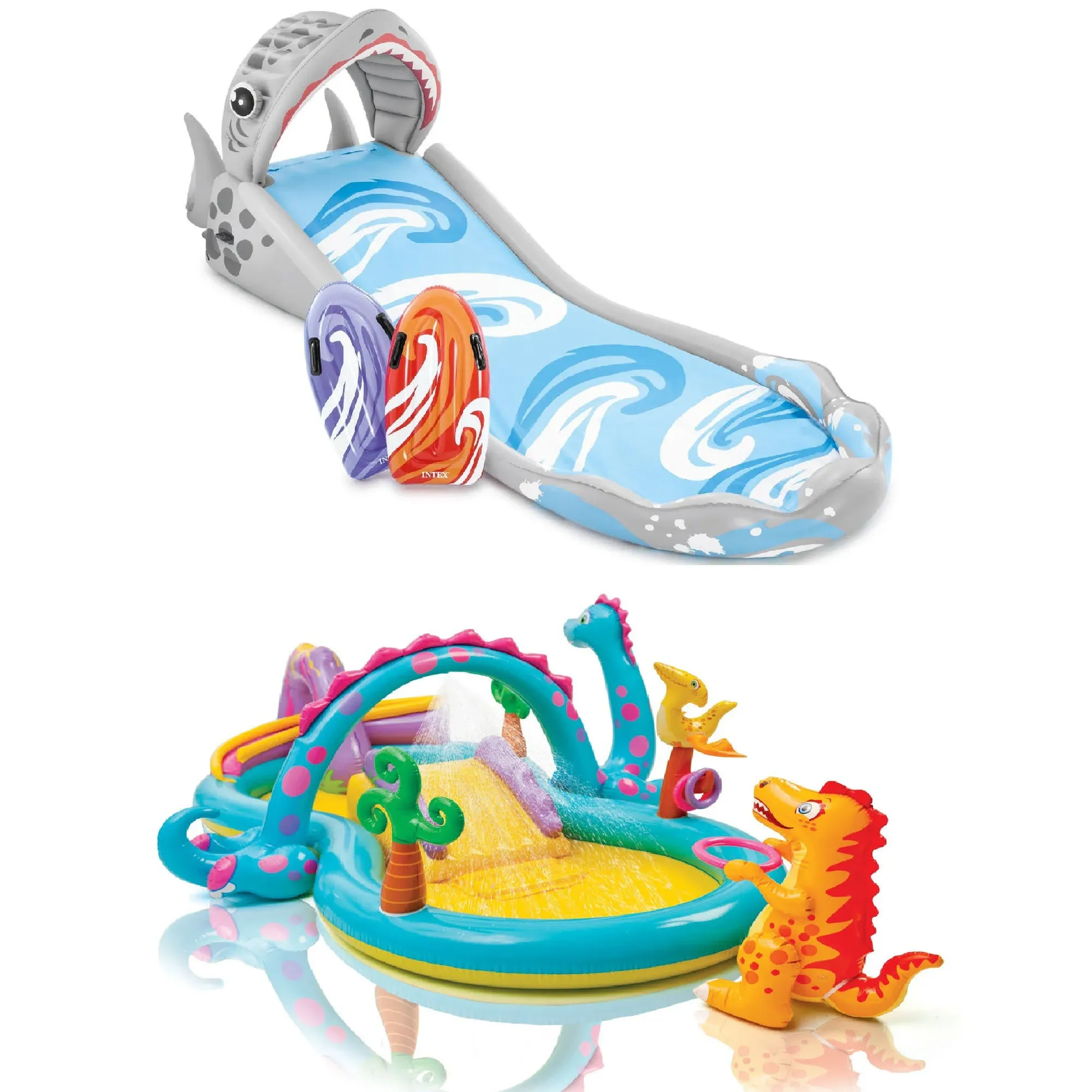 Intex Surf 'N Slide Inflatable Kids Backyard Water Slide