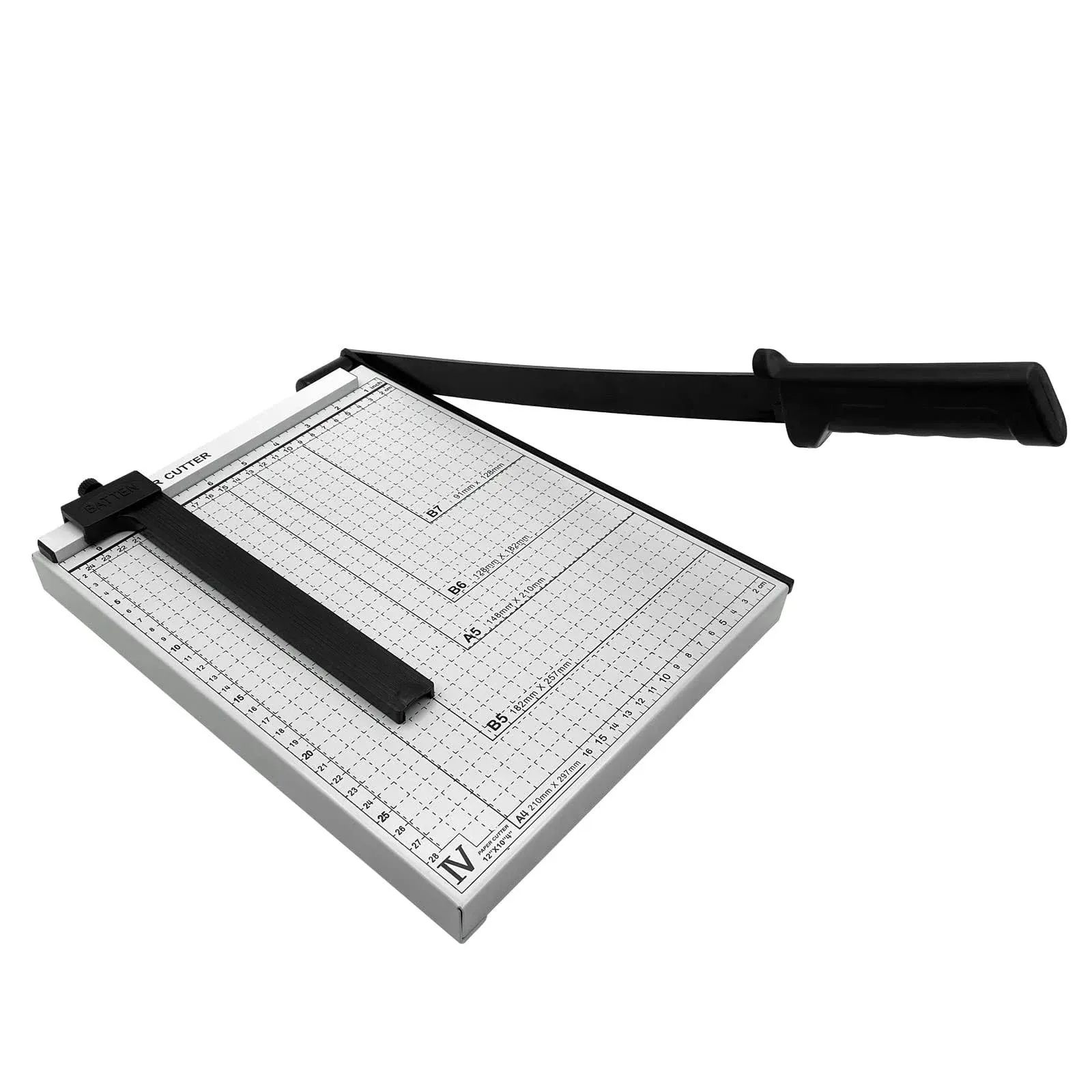 A4 Paper Cutter, Guillotine Paper Trimmer 12 inch Cut Length Heavy Duty Stack ...