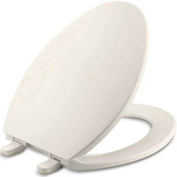 Kohler K-4774-47 Almond Brevia Quick-Release Elongated Toilet Seat