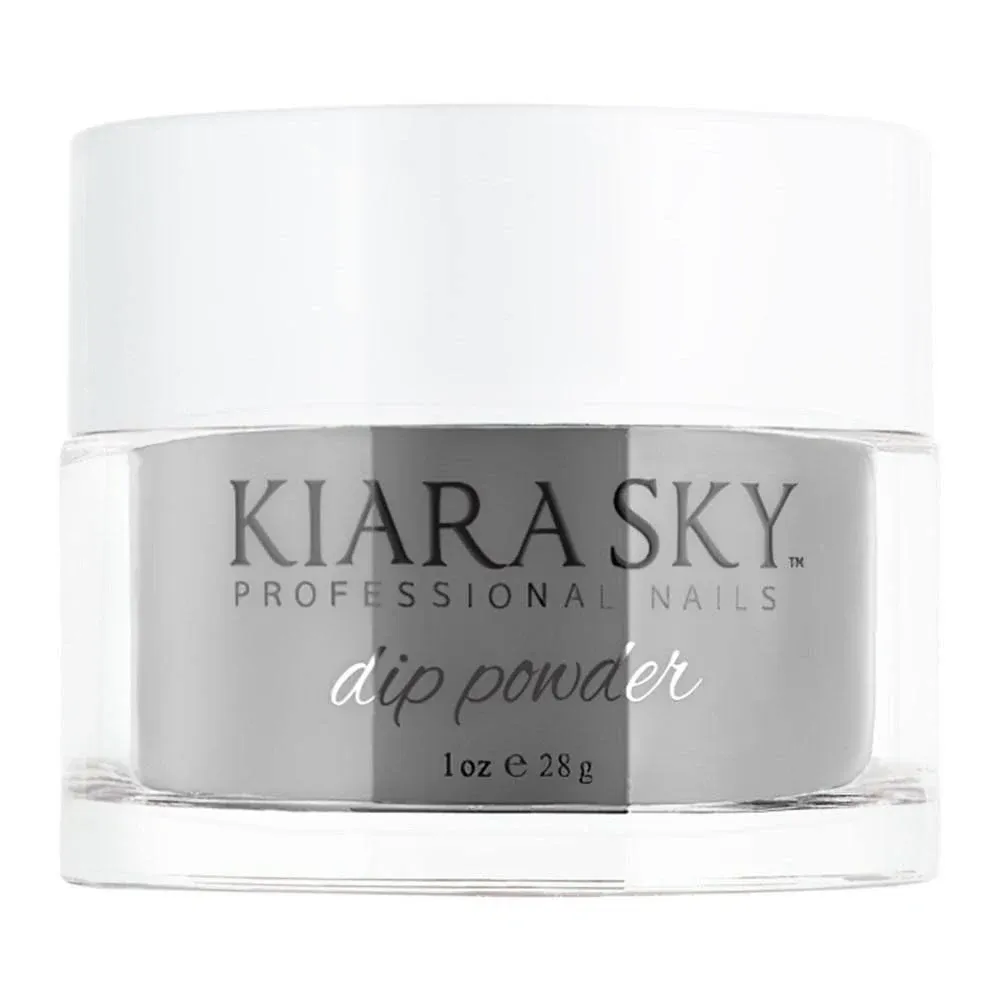 Kiara Sky Long Lasting Nail Dip Powder Gray Tones 1 oz, Smokey Smog