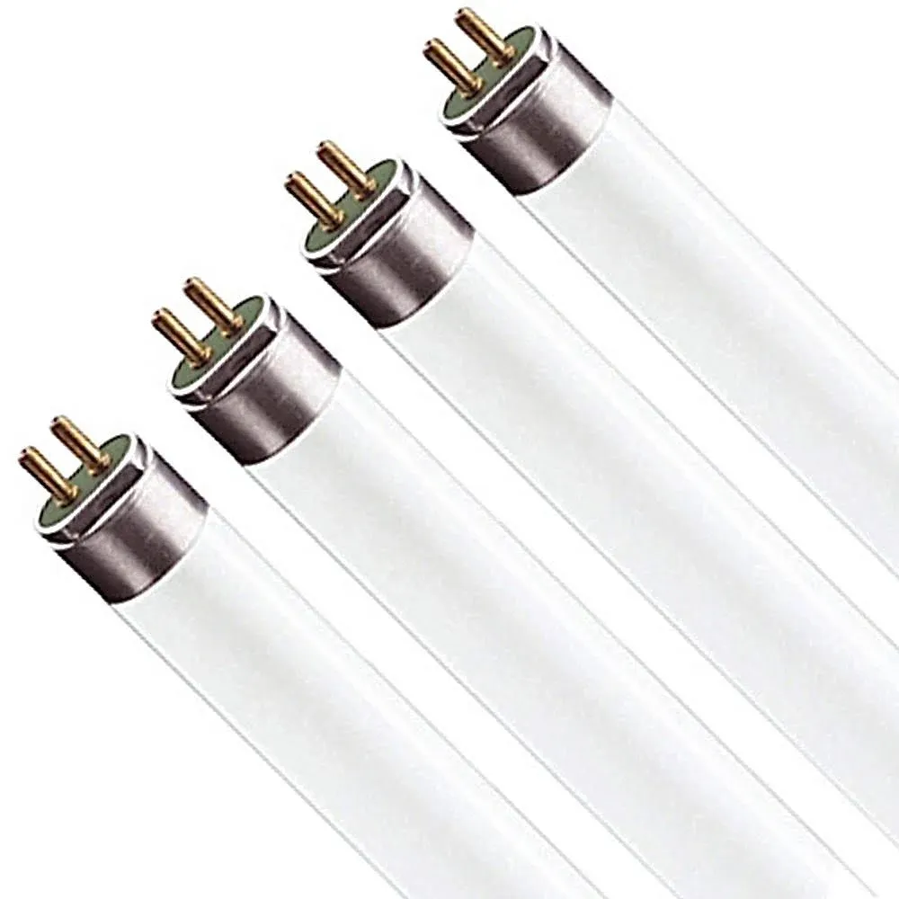 Luxrite LR20765 12-Pack 54-Watt 4 FT T5 High Output Fluorescent Tube Light Bulb  Daylight 6500K  4200 Lumens  G5 Mini Bi-Pin Base