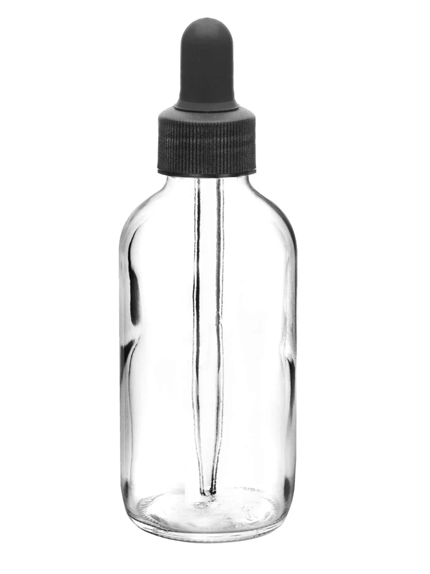 Bottle Dropping, soda glass with screw cap and fitted with dropper, 100ml. (3.3oz)