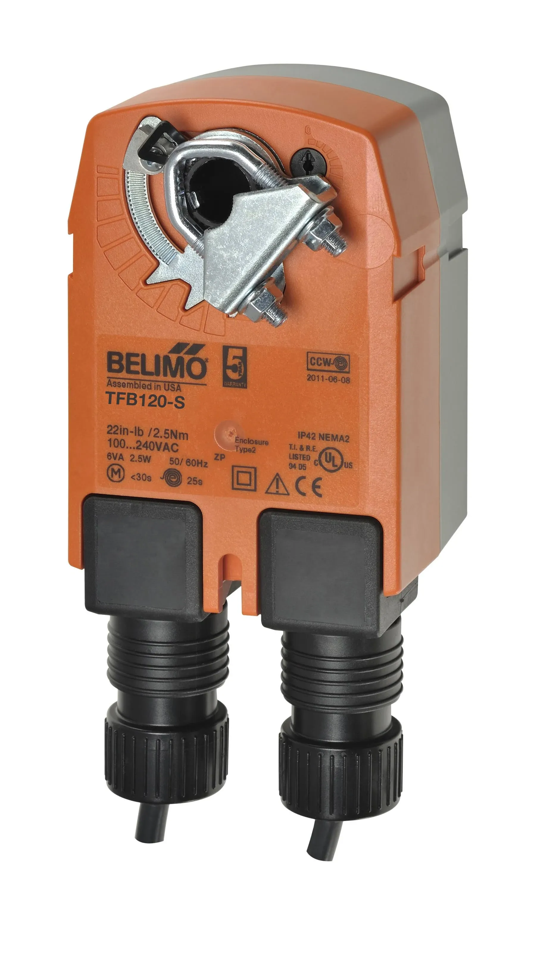 Belimo TFB120-S Actuator,Spring Return On/Off,120V,No.22