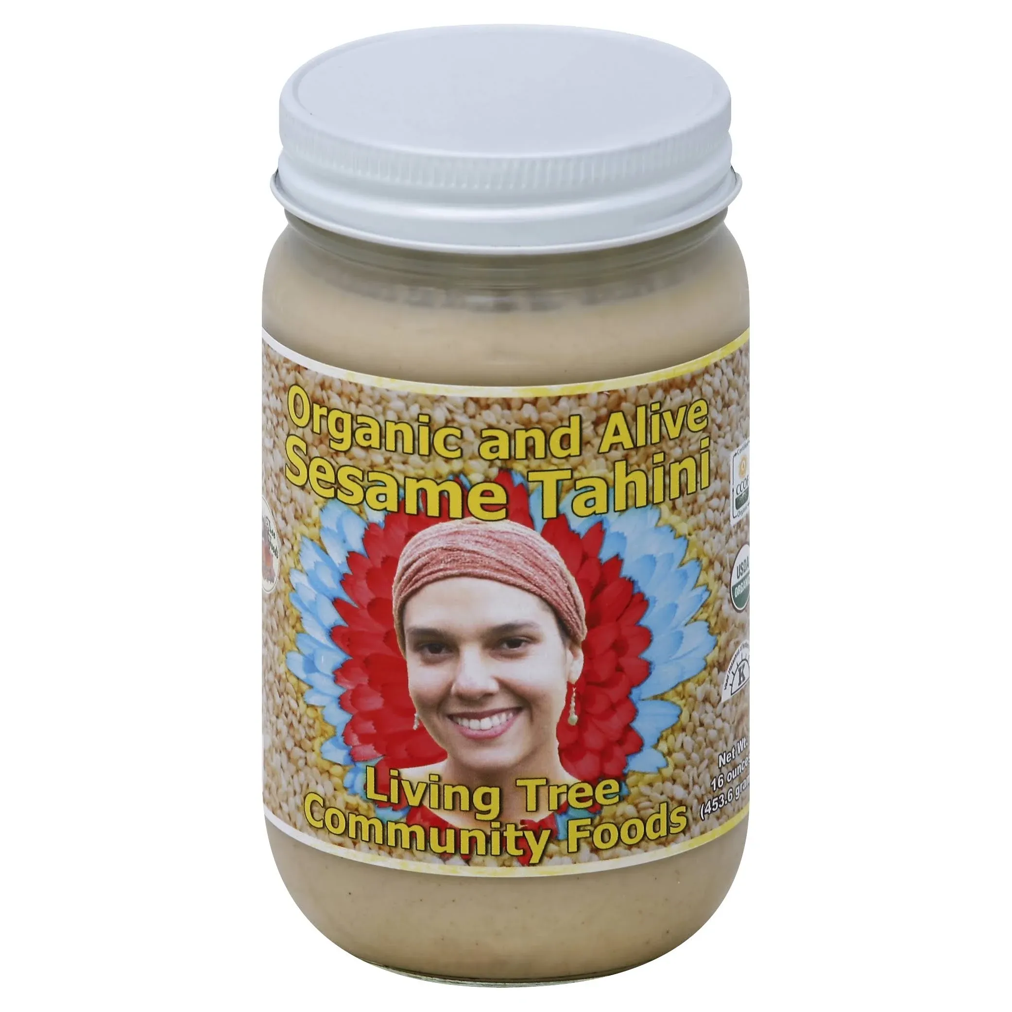 Living Tree Community Foods Sesame Tahini, Organic and Alive - 16 oz