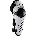 Leatt 2022 Dual Axis Knee Guards, White, Small-Dirtbike Knee Guard