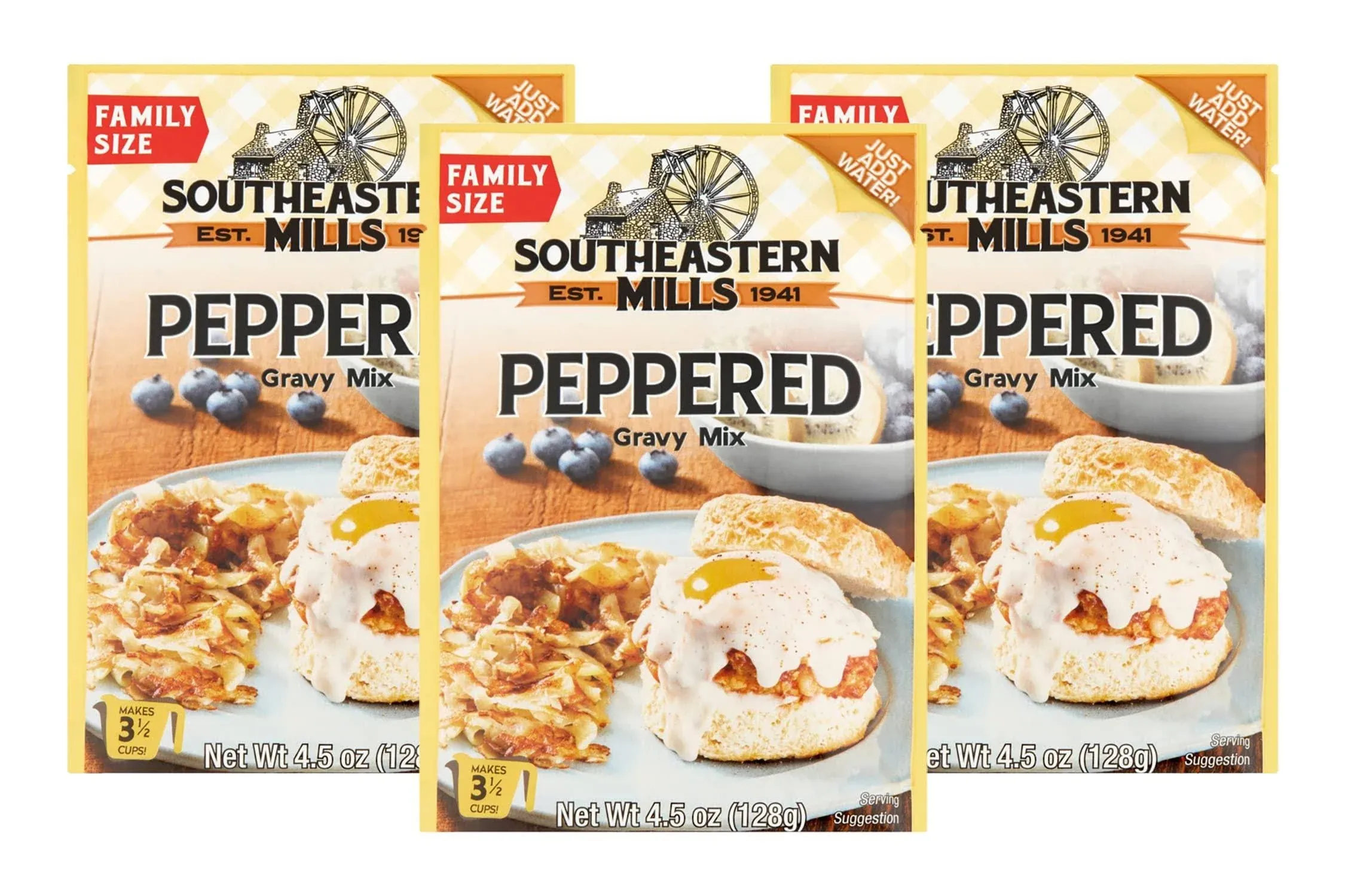 Southeastern Mills Gravy Mix Packet Peppered Gravy Mix with Sausage Flavor Just ...