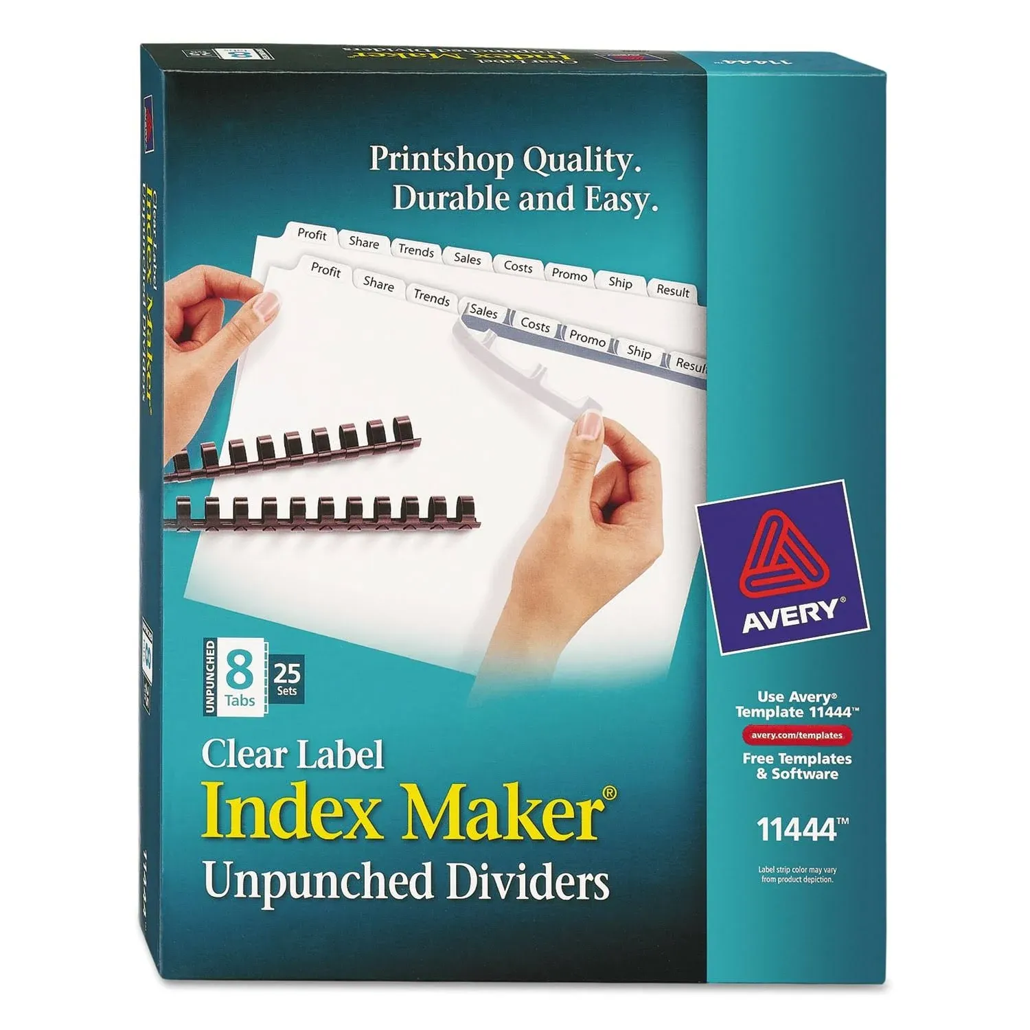 Index Maker, Laser, Unpunched, 8-Tab,25-Set/B<wbr/>X,11&#034;x8-1/2&#034;,W<wbr/>E