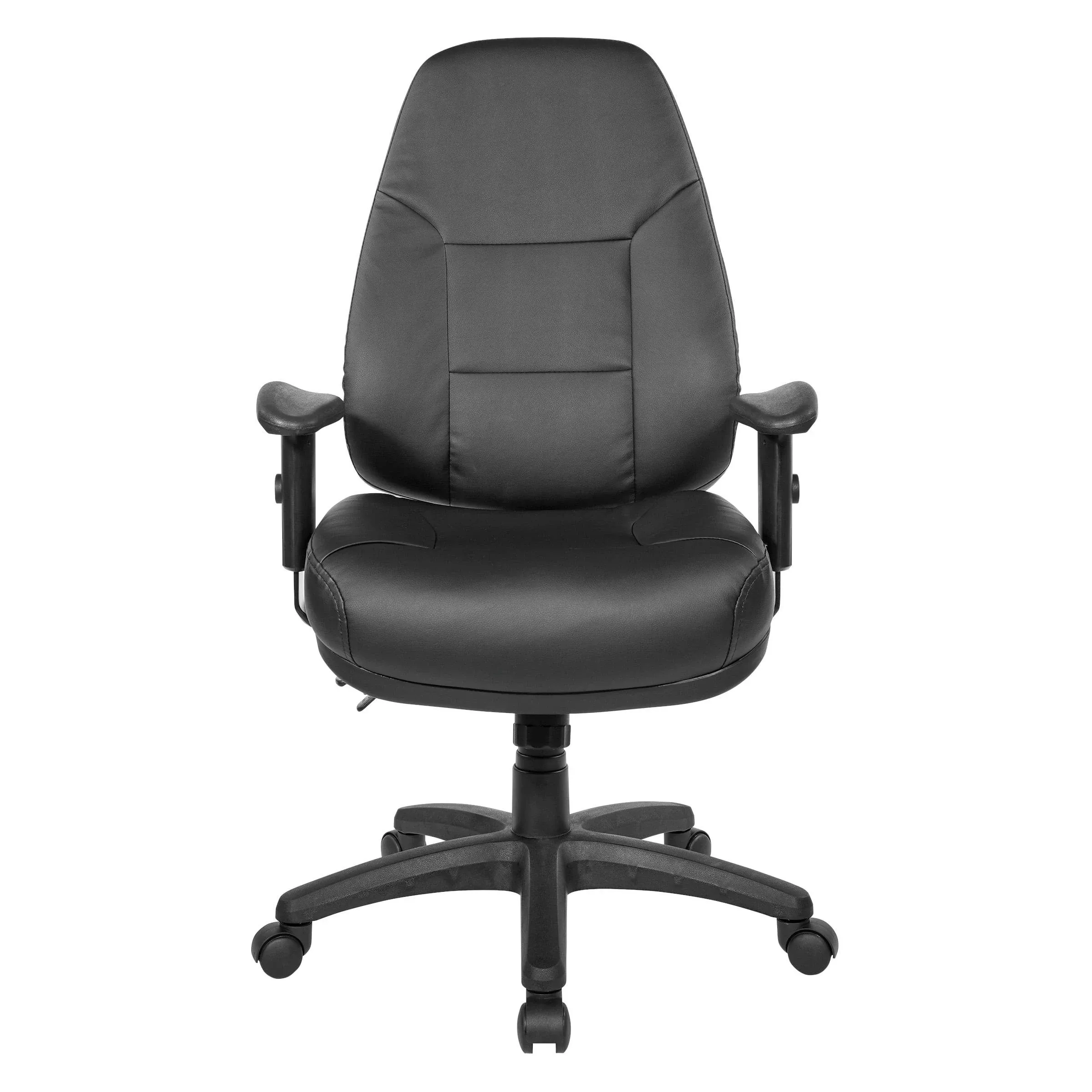 Professional Ergonomic High Back Chair With Adjustable Arms, Dillion Black - Contemporary - Office Chairs - by Office Star Products | Houzz