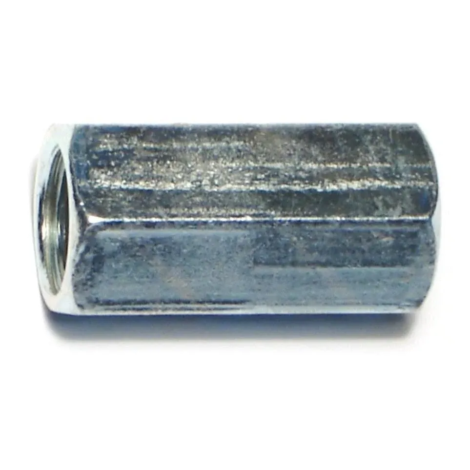 3/8"-16 to 1/2"-13 x 1-1/4" Zinc Rod Coupling Nuts (6 pcs.)