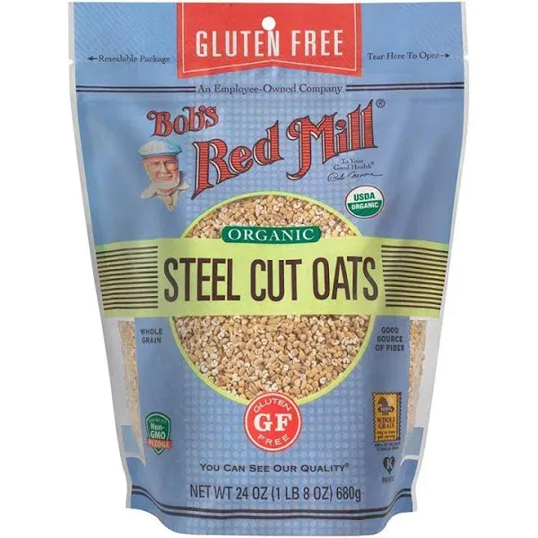 Bob&#039;S Red Mill Gluten Free Organic Steel Cut Oats, 24 Ounce