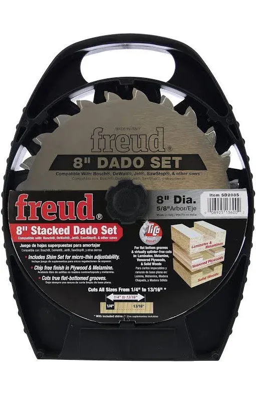 Freud SD208S: 8" Pro Dado Set