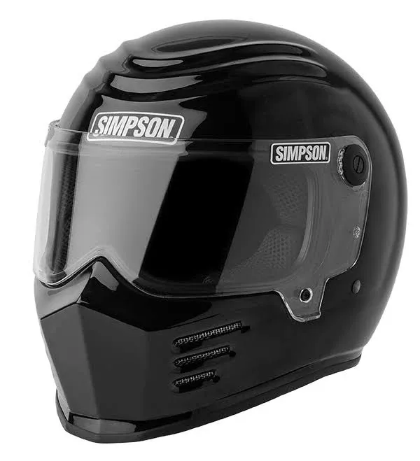 Simpson Motorcycle Outlaw Bandit Helmet; Large - Black; 28315L2