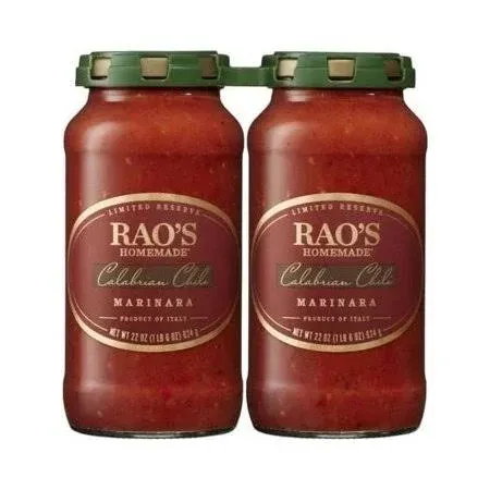 Rao's Calabrian Chili Marinara Sauce, 22 Ounce (Pack of 2)