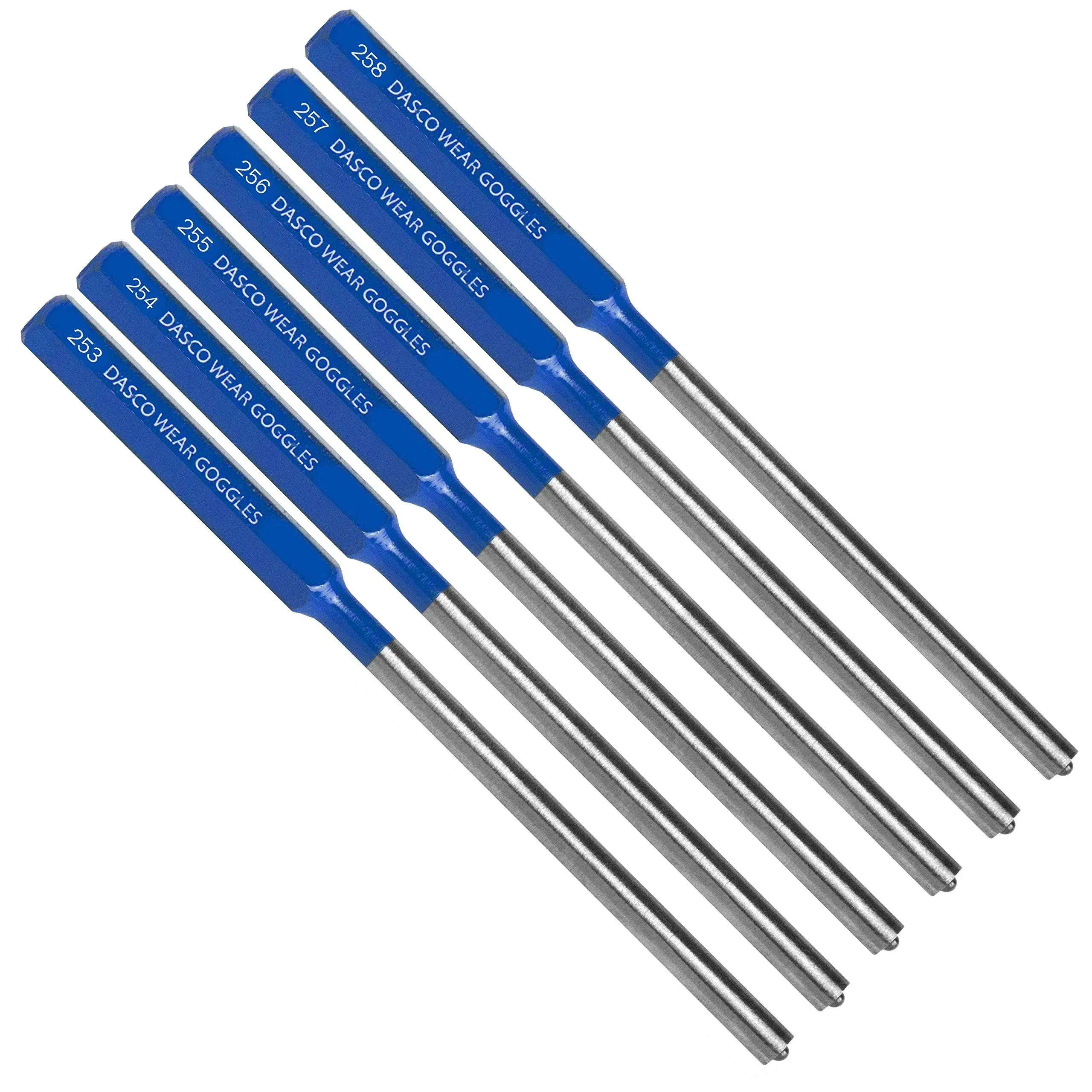 Dasco Pro 11 Punch Roll Pin Kit 6 Piece