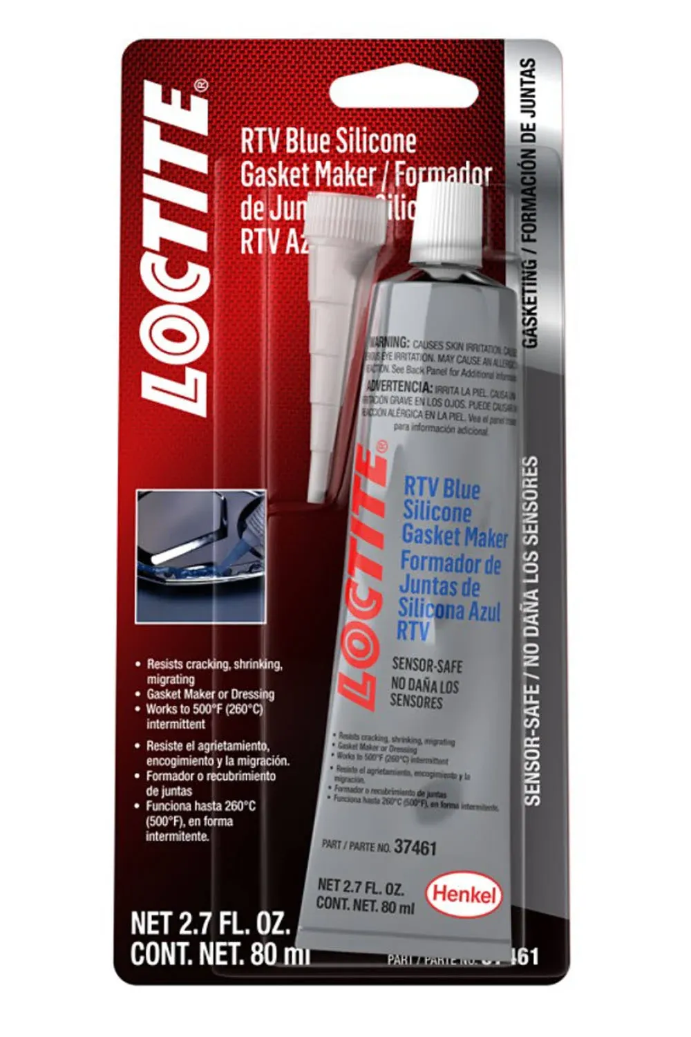 Loctite RTV Blue Silicone Sensor Safe 80ml/2.7oz - 491980