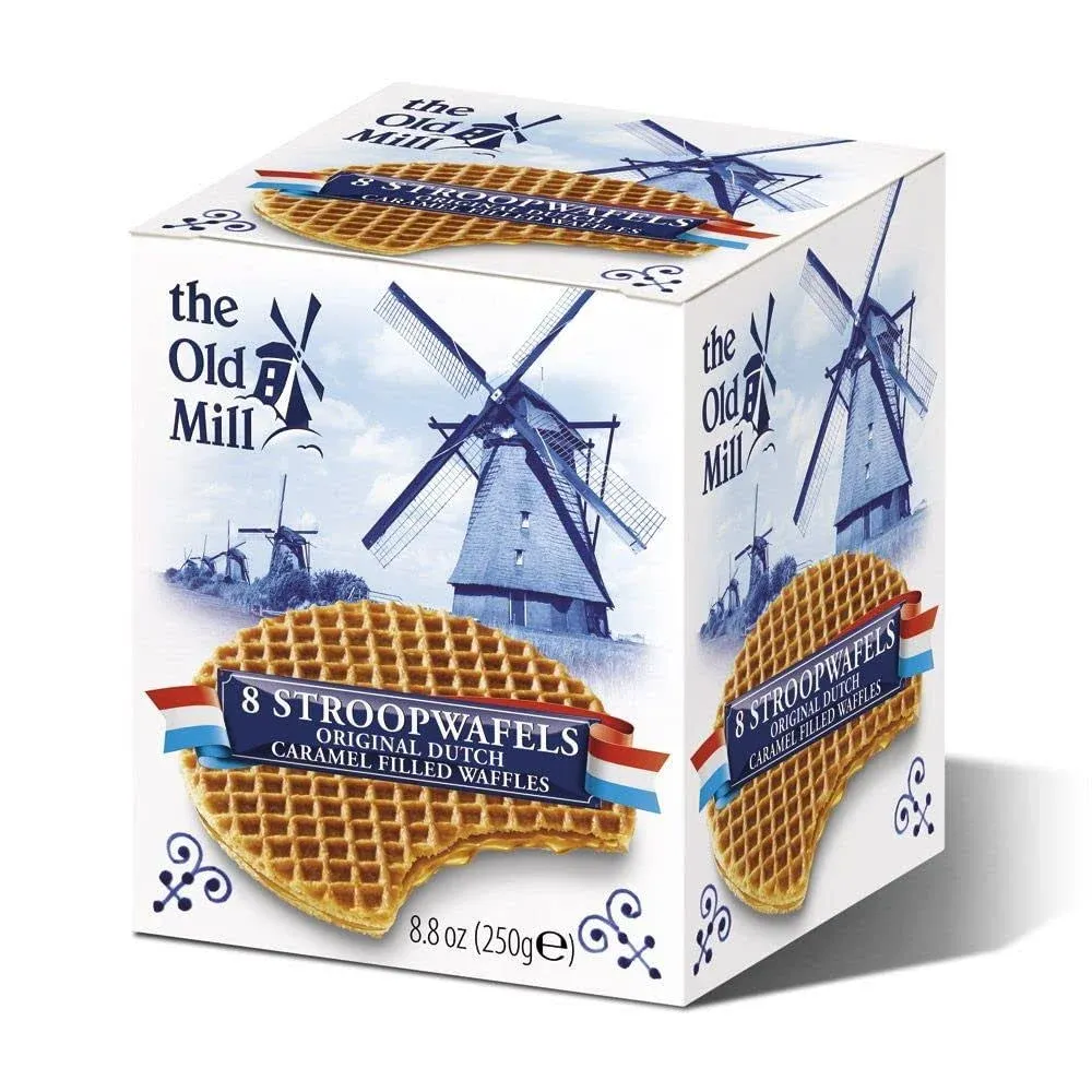 Stroopwafels, Caramel Filled Waffles (The Old Mill) 8.8 oz (250g)