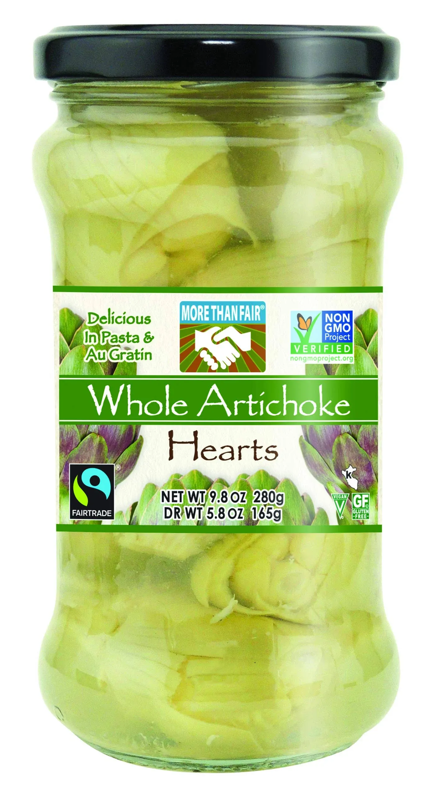 More Than Fair Artichoke Hearts, Whole - 9.8 oz