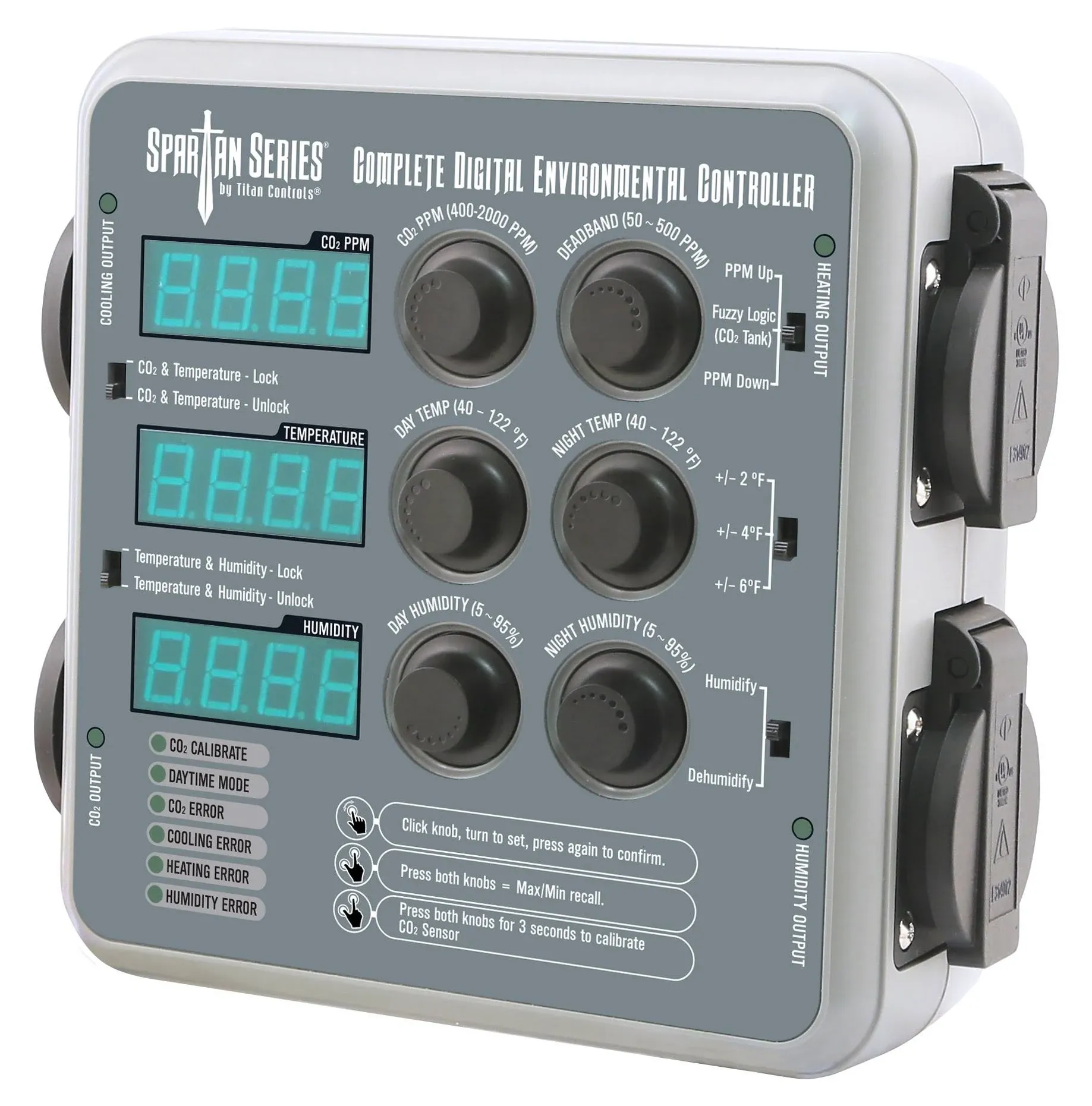 Spartan Series Complete Digital Environment Controller For t, CO2 &amp; Humidity