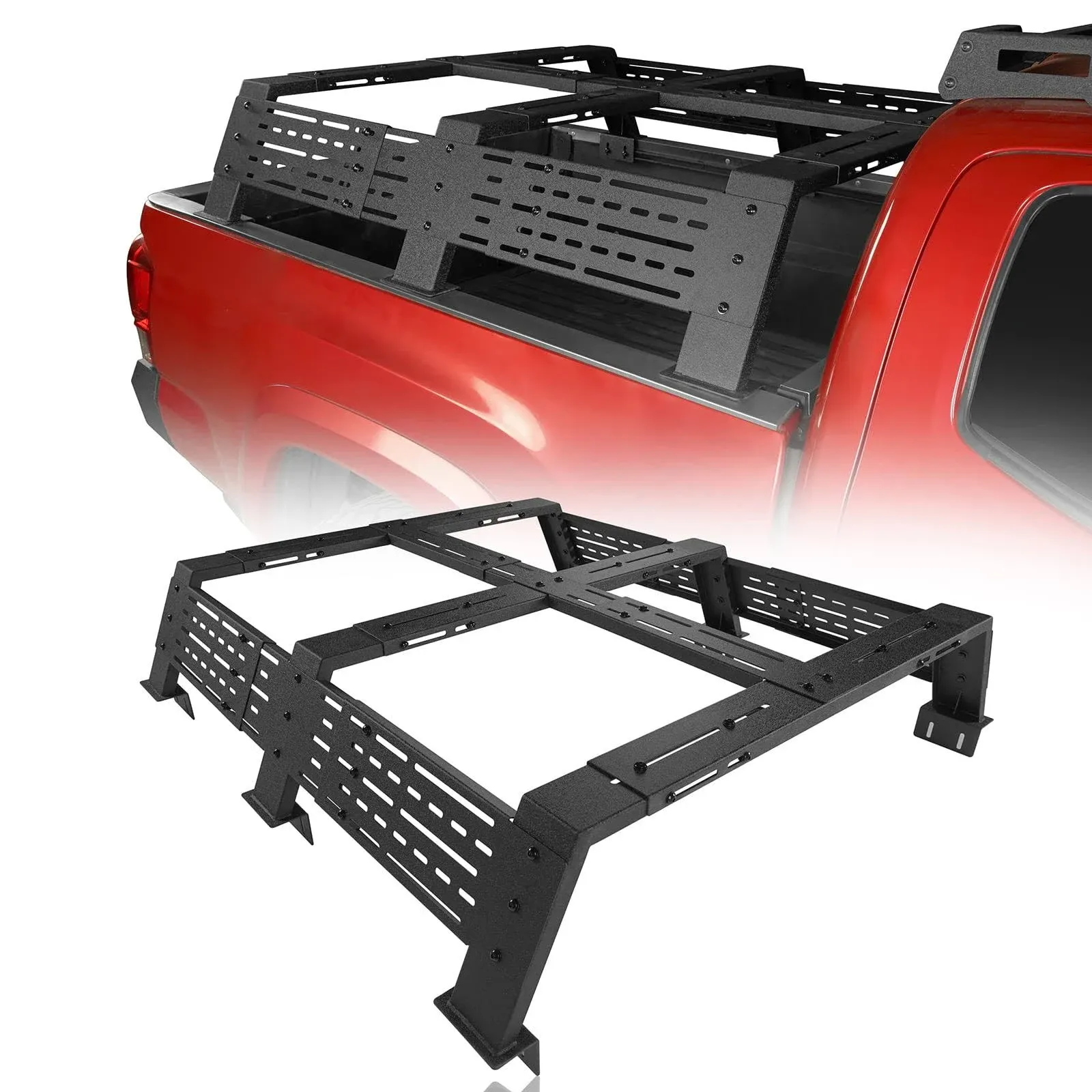 Fit Toyota Tundra 2007-2023 Tacoma 2005-2023 Rear Truck Bed Cargo Steel Rack 