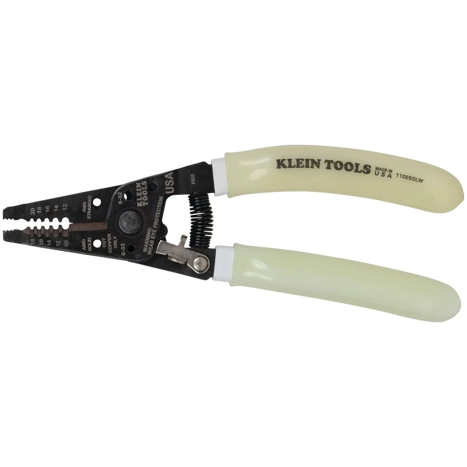 Klein Tools 11055GLW High-Visibility Klein-Kurve Wire Stripper/ Cutter