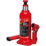 BIG RED T90603B Torin Hydraulic Welded Bottle Jack, 6 Ton (12,000 lb) Capacity, Red