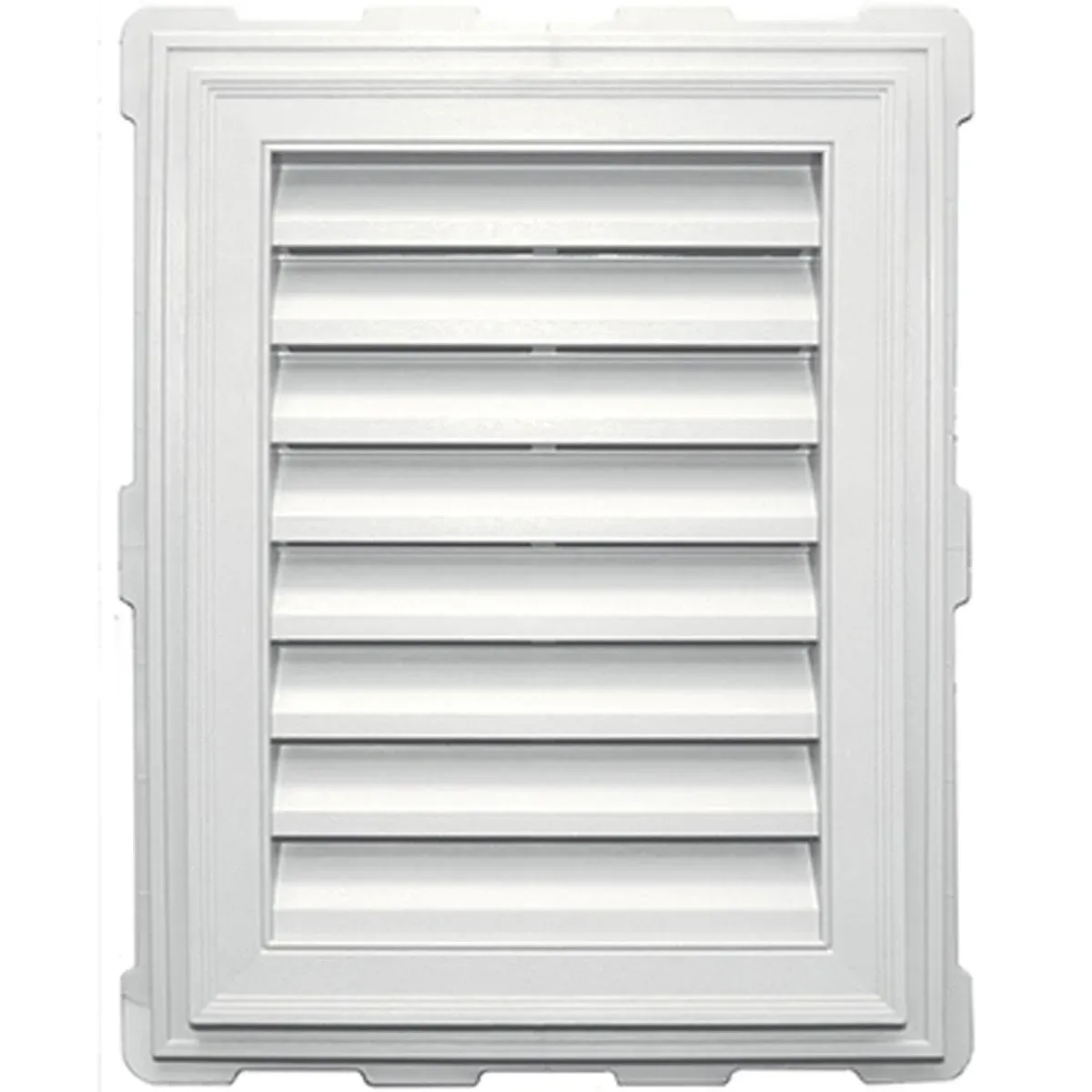 18-in x 24-in White Rectangle Vinyl Gable Louver Vent