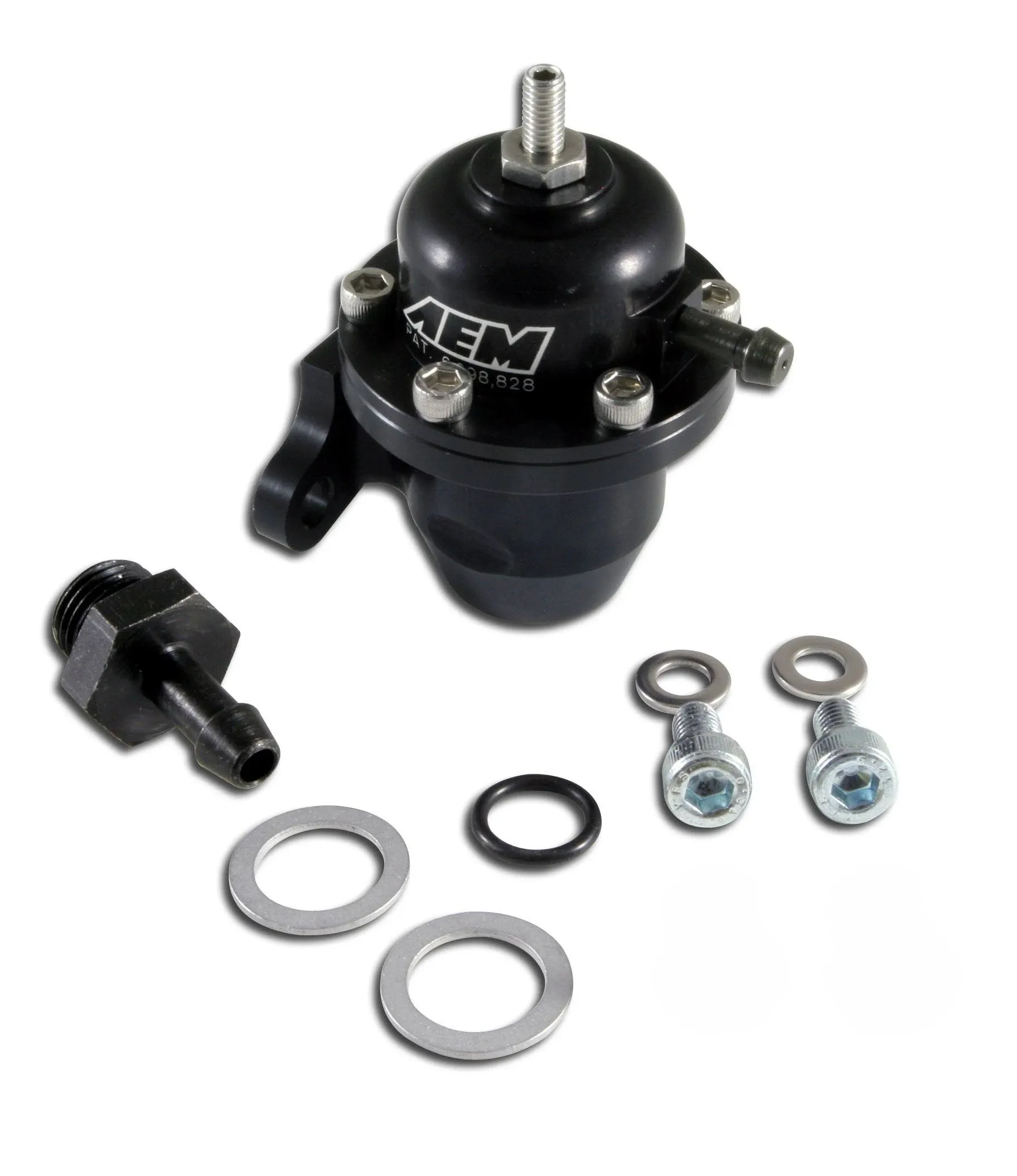 AEM Electronics 25-301BK - Adjustable Fuel Pressure Regulator (Black)