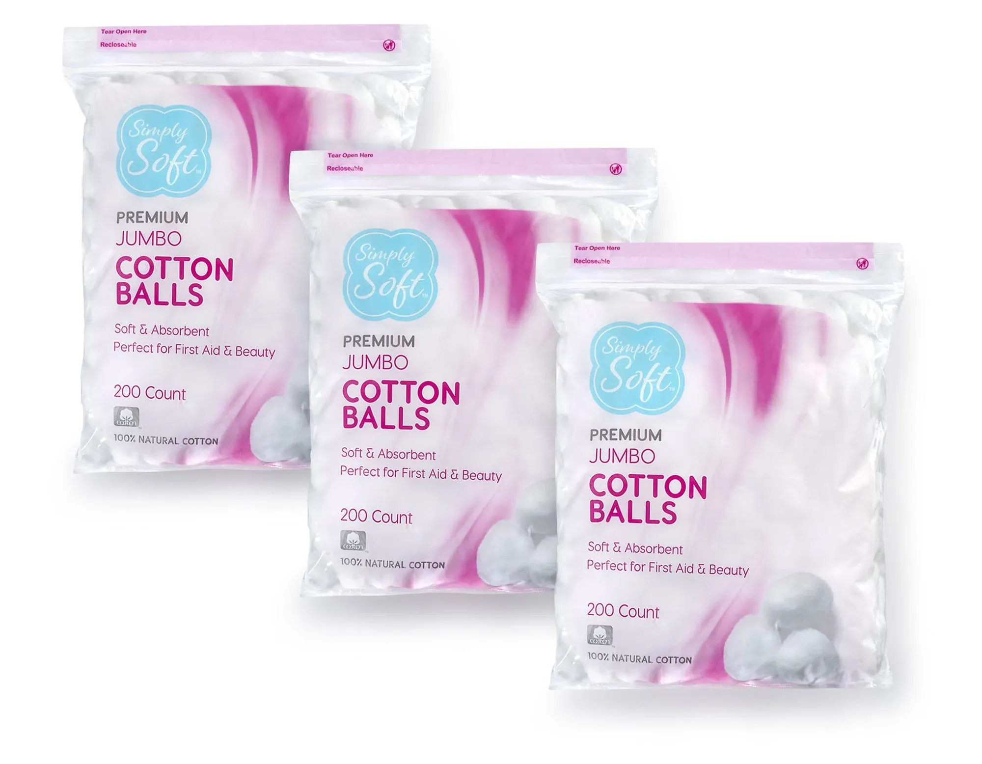 Simply Soft Premium Jumbo Cotton Balls