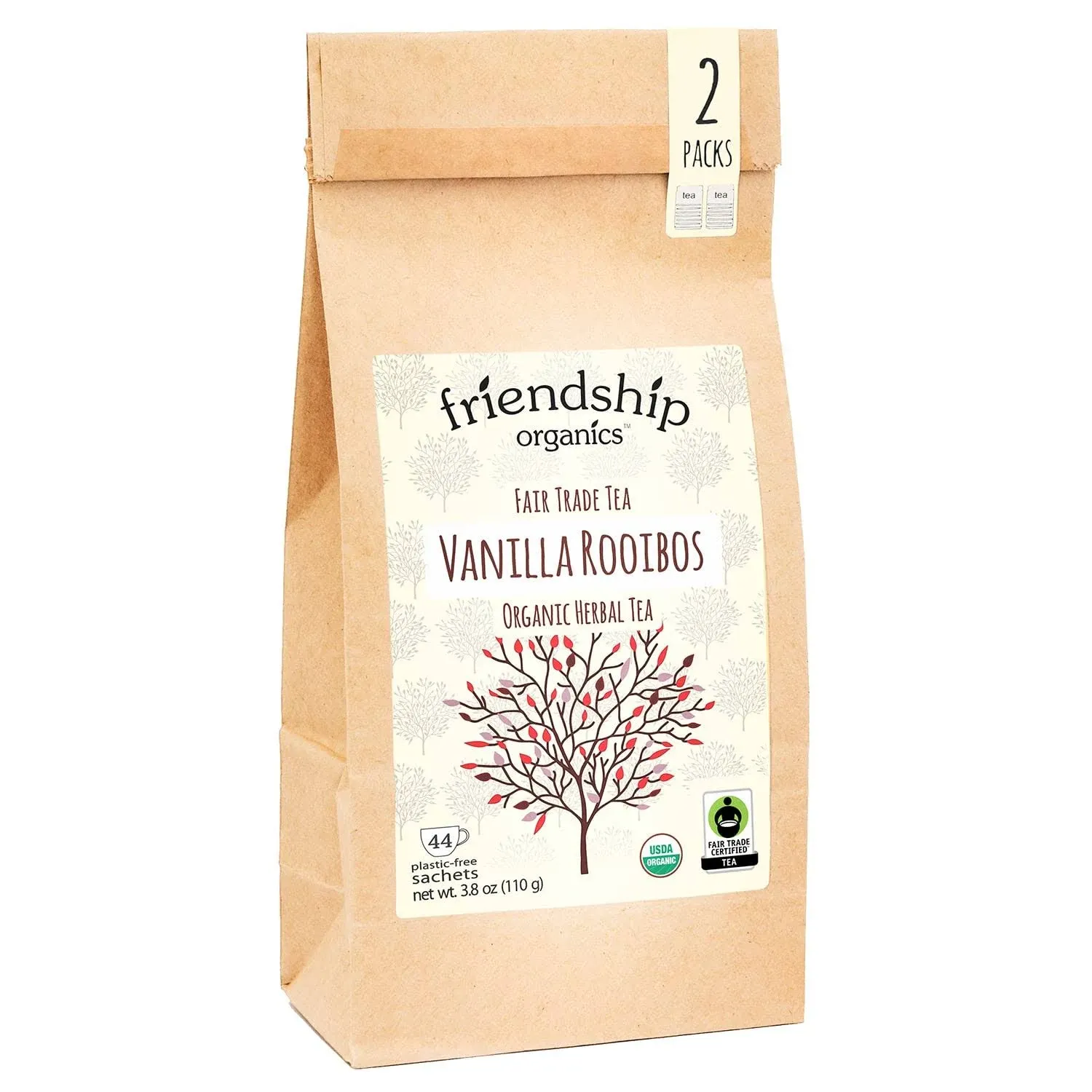 Friendship Organics Vanilla Rooibos Tea Bags