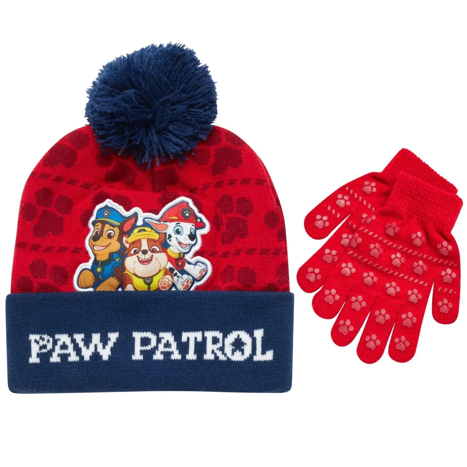 Nickelodeon Little Winter Hat, Kids Gloves, Paw Patrol Baby Beanie for Boy Ages 4 ...