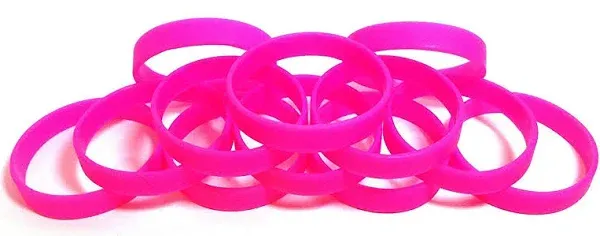 Eventitems 48 Pcs Multi-Pack Silicone Wristbands - Blank Rubber Silicone ...