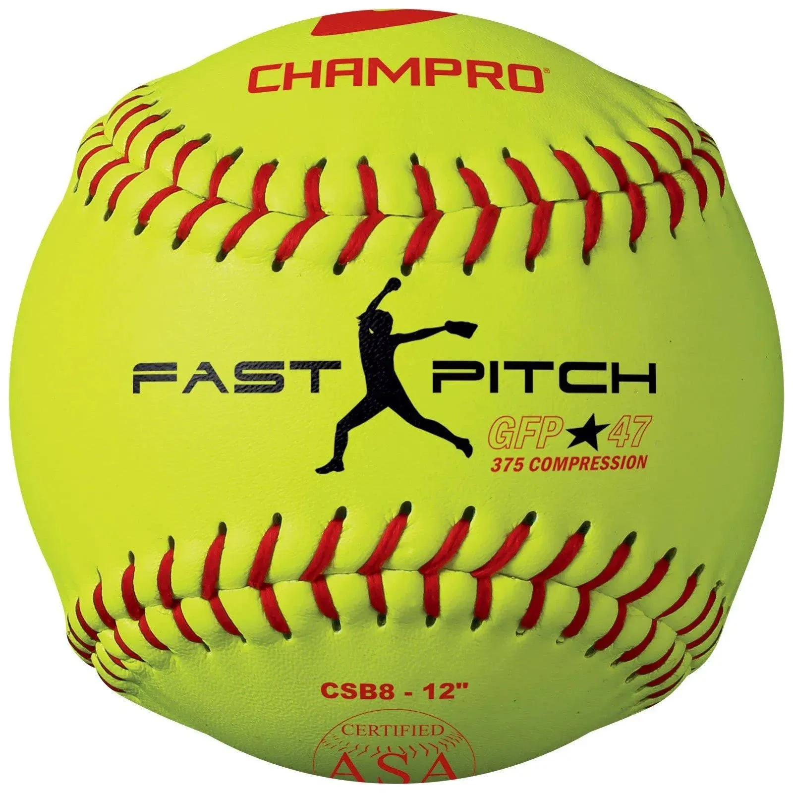 New 1 Dz. Champro 12&#034; Fastpitch Softball, USA Certified And Stamped, Model CSB8