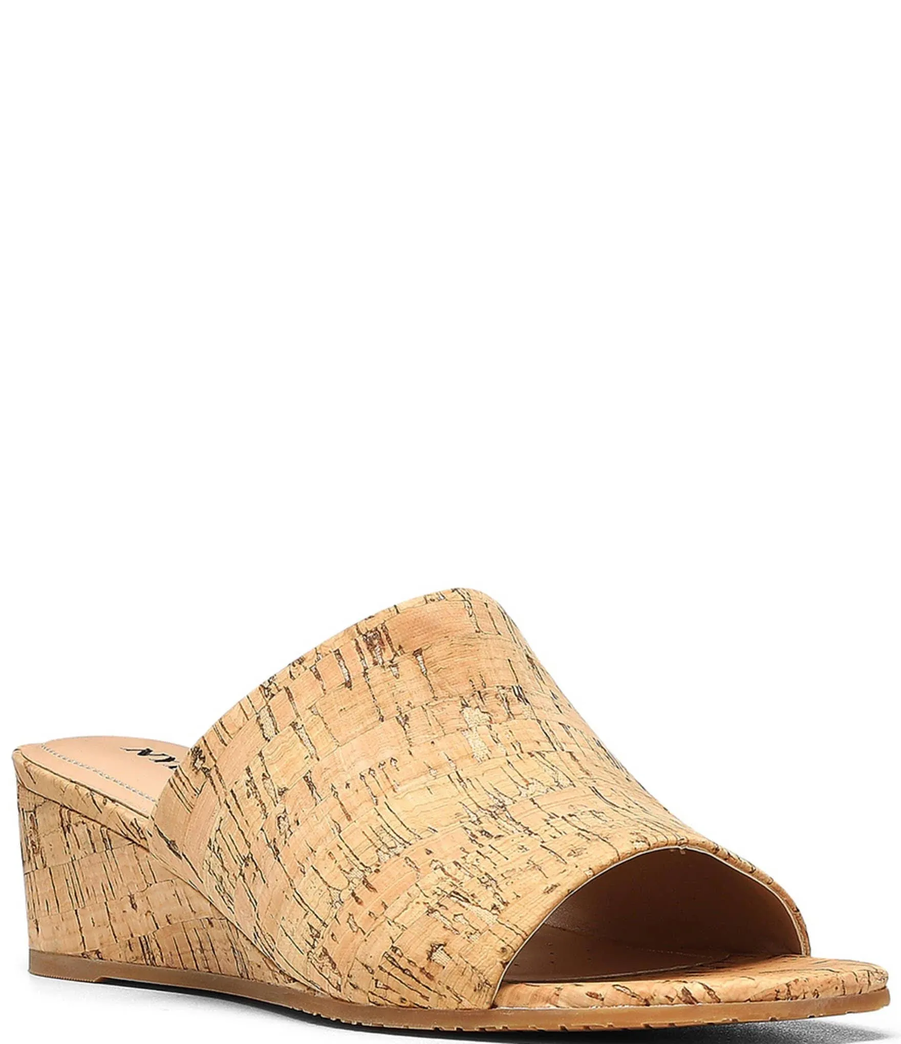 Nydj Wedge Slide Sandals - Claudine, Size 11 Medium, Natural Cork