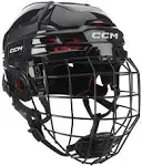 CCM Tacks 70 Hockey Helmet Combo - Junior - Black