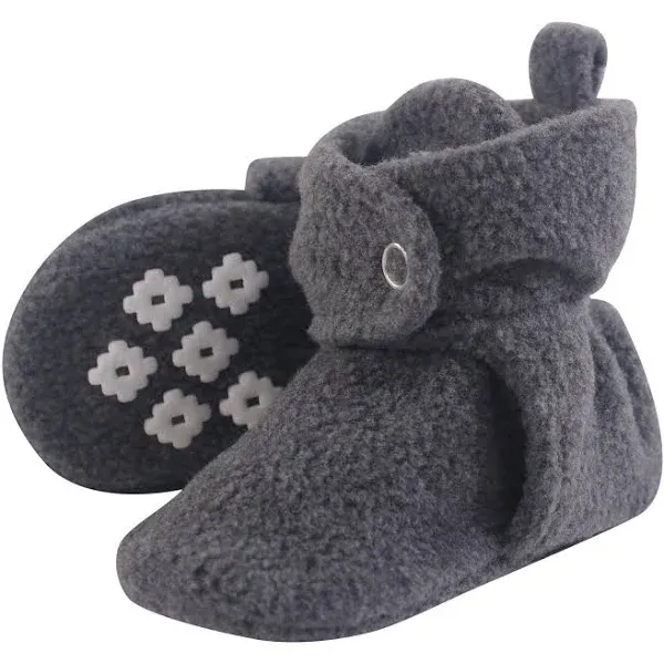 Little Treasure Cozy Fleece Booties Heather Charcoal / 6-12 Months