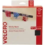 Velcro Sticky-Back Hook & Loop Fasteners Black