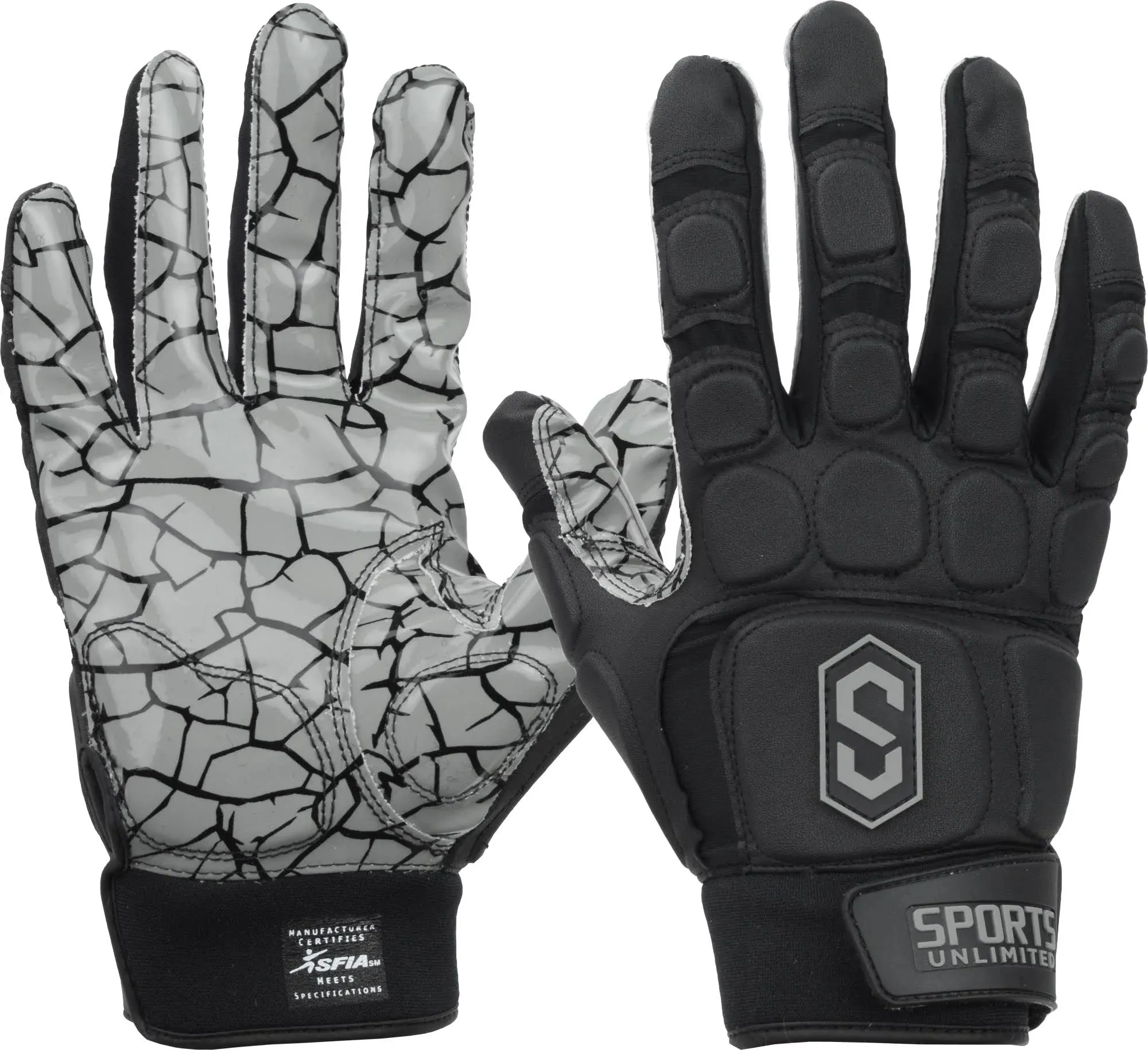 Sports Unlimited Max Clash Padded Lineman Football Gloves