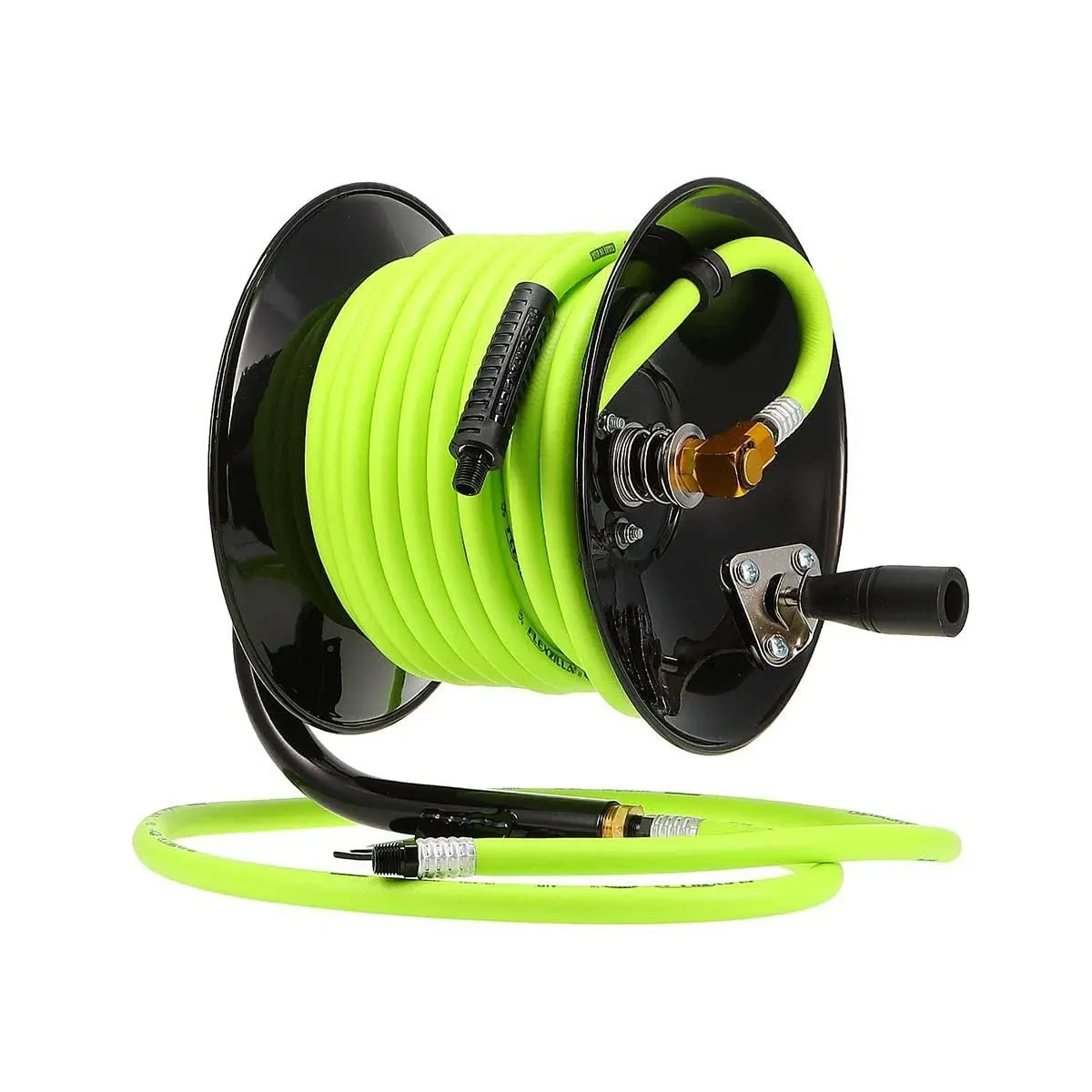 Flexzilla L8650FZ Air Hose Reel 3/8" x 50ft - Heavy Duty Open Face