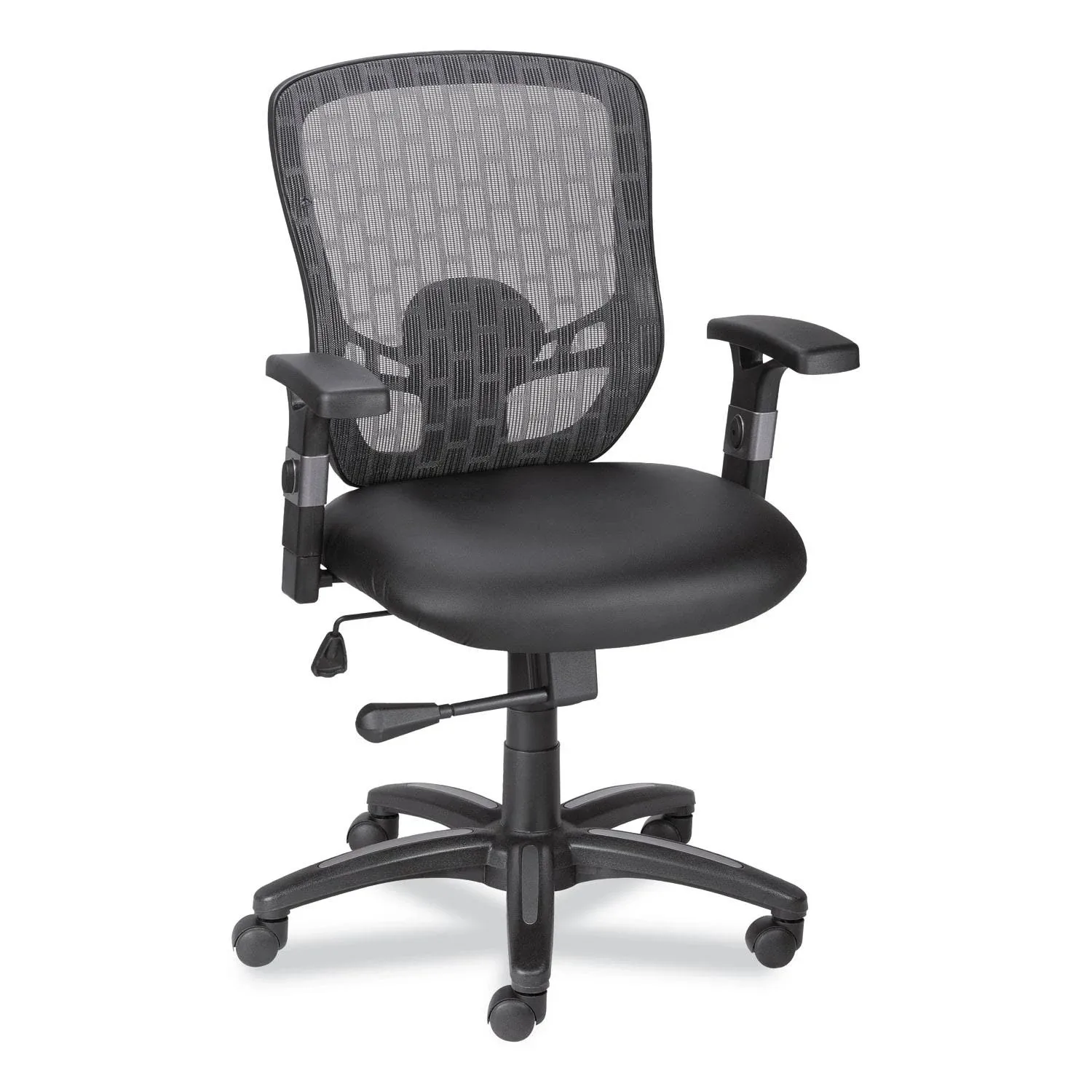 Alera Linhope Chair, Supports Up To 275 Lb, Black Seat/back, Black Base