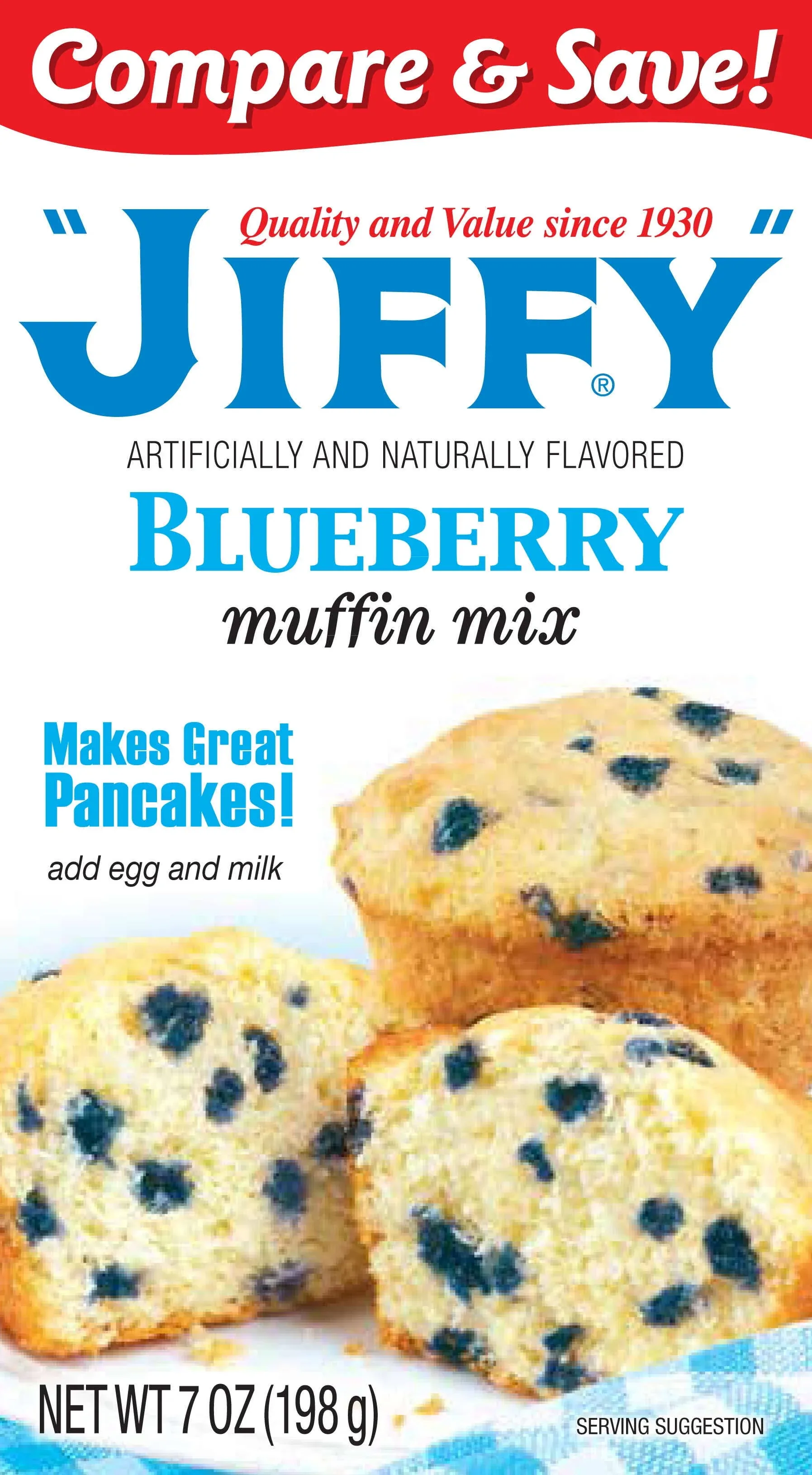 Jiffy Muffin Mix, Blueberry - 7 oz