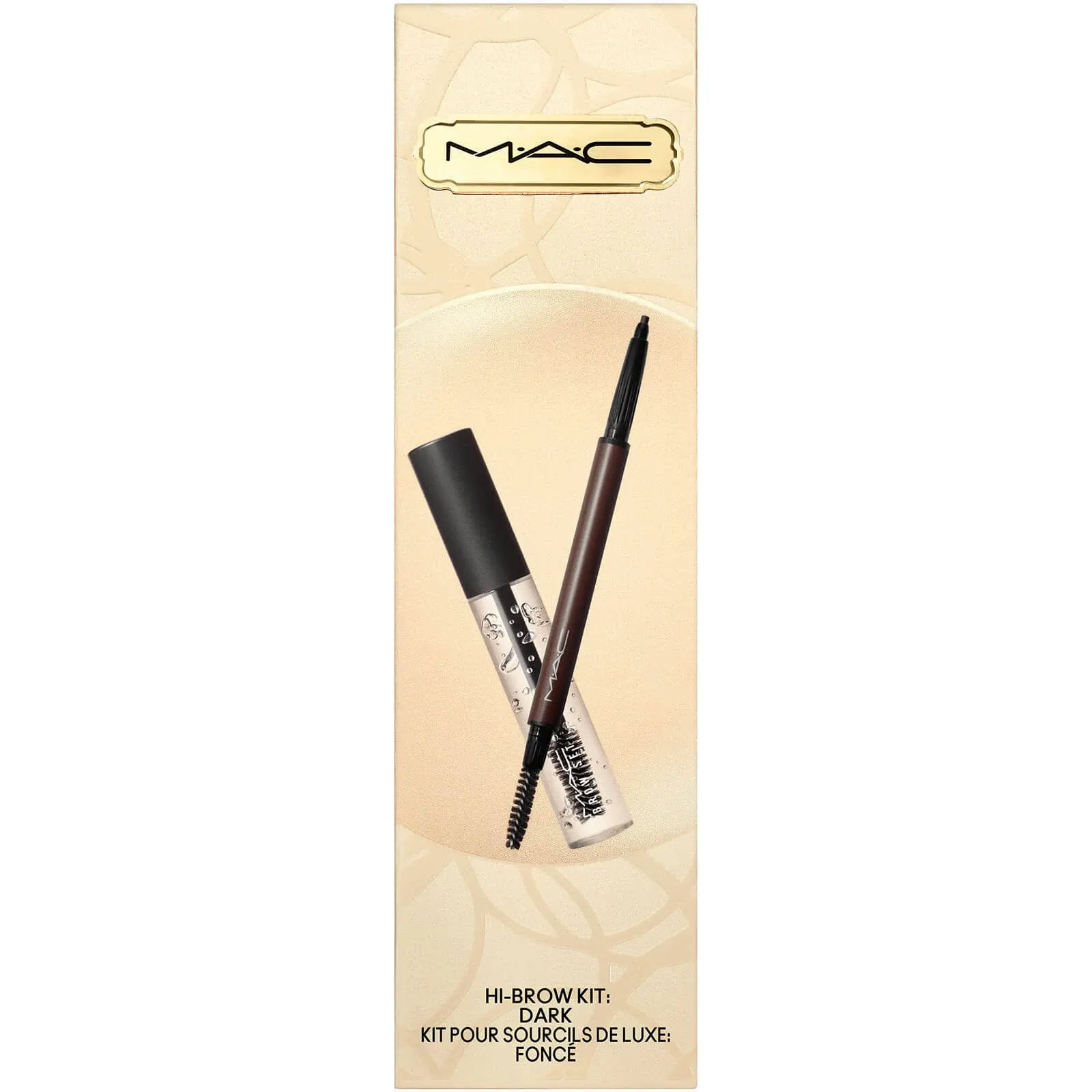 MAC Hi-Brow 2 Piece Kind Kit Dark Stud Brow Styler And Brow Set Gel NIB